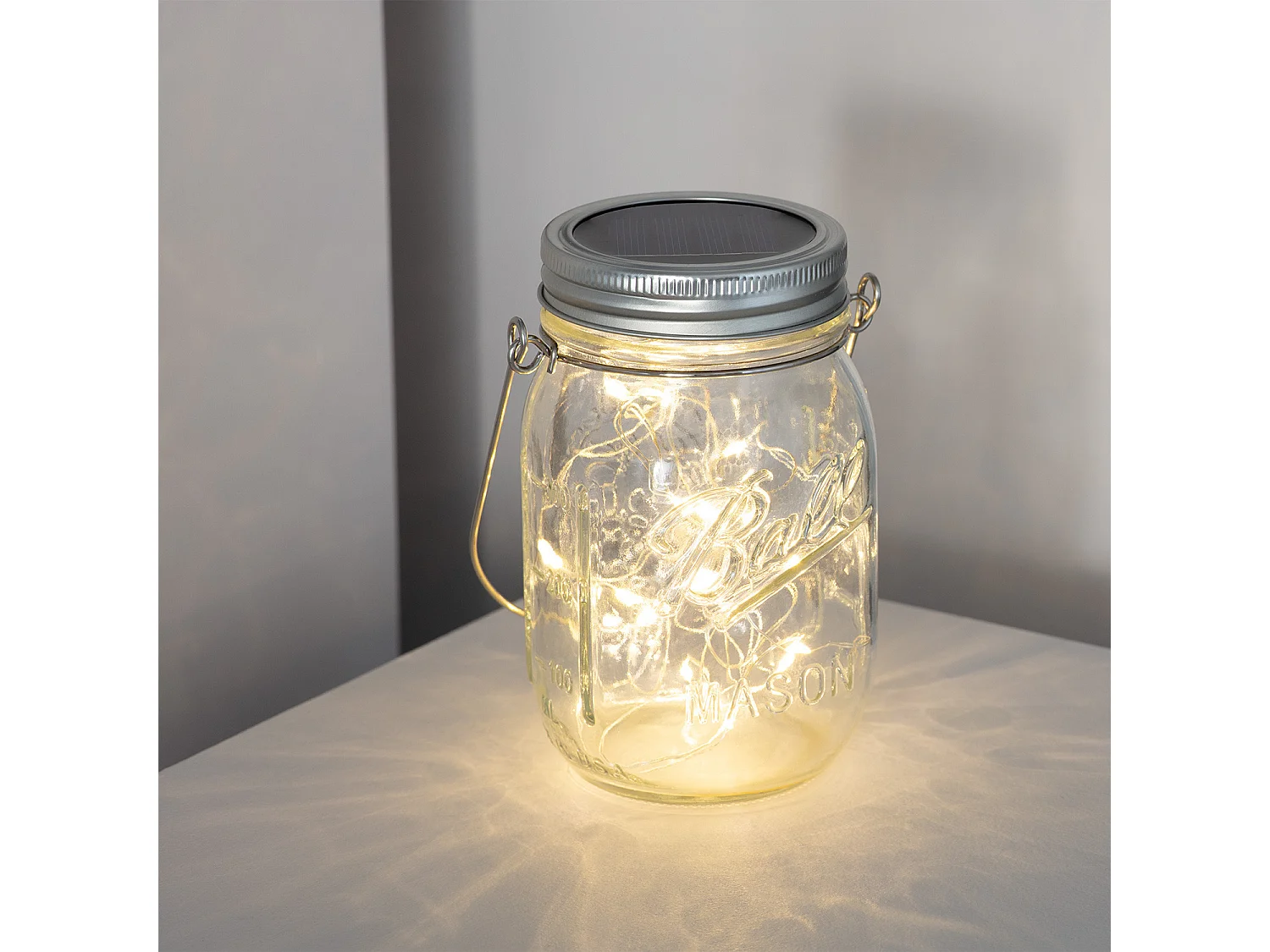 Lampe LED Extérieure Bocal Solaire 3000K Blanc chaud