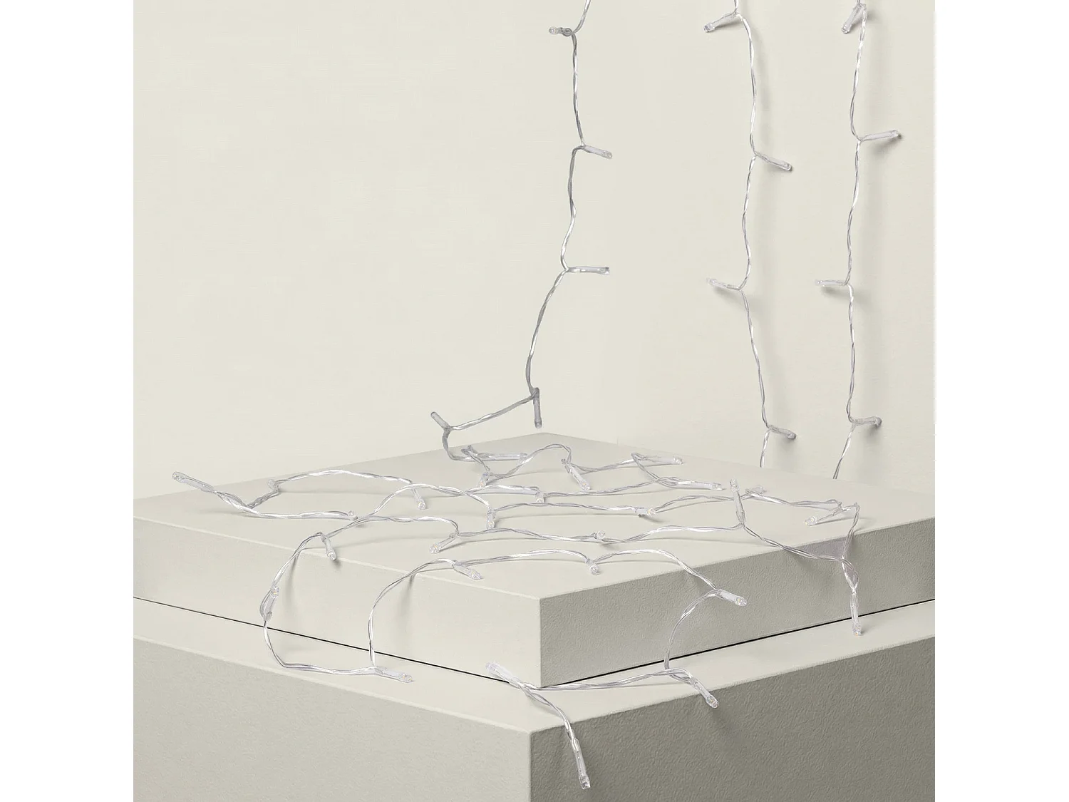 Guirlande LED Extérieure Solaire Lilas 5m  3000K Blanc chaud