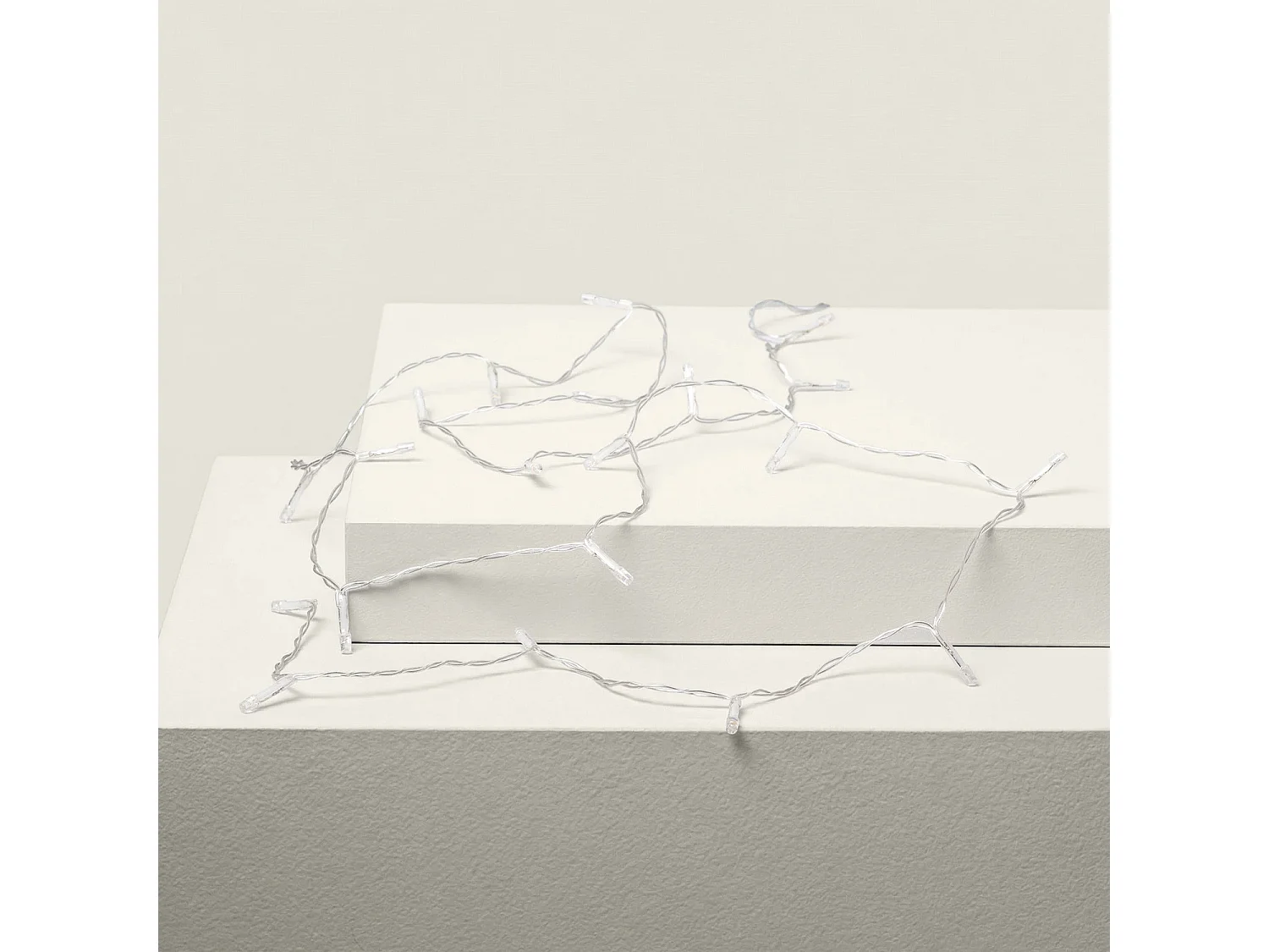 Guirlande LED Extérieure Solaire Lilas 5m  3000K Blanc chaud