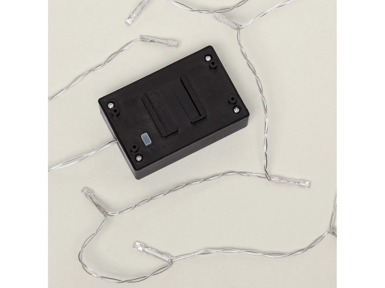 Guirlande LED Extérieure Solaire Lilas 5m  3000K Blanc chaud