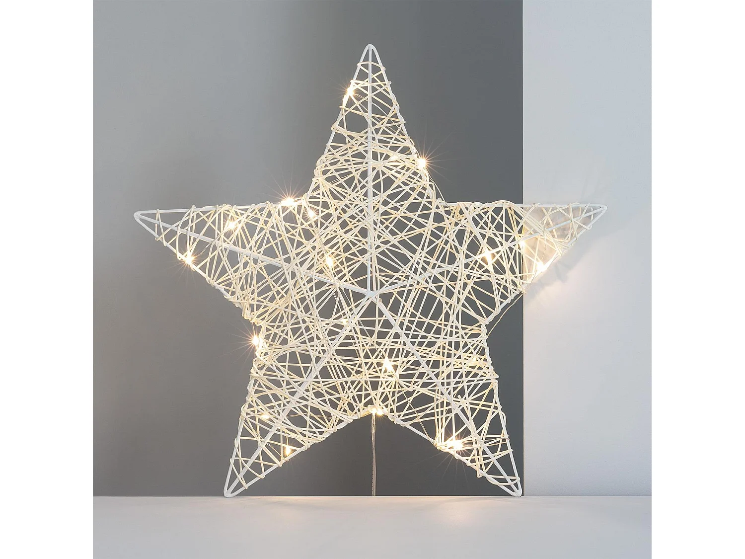 Étoile Lumineuse LED Irawo 42x42 cm 3000K Blanc chaud