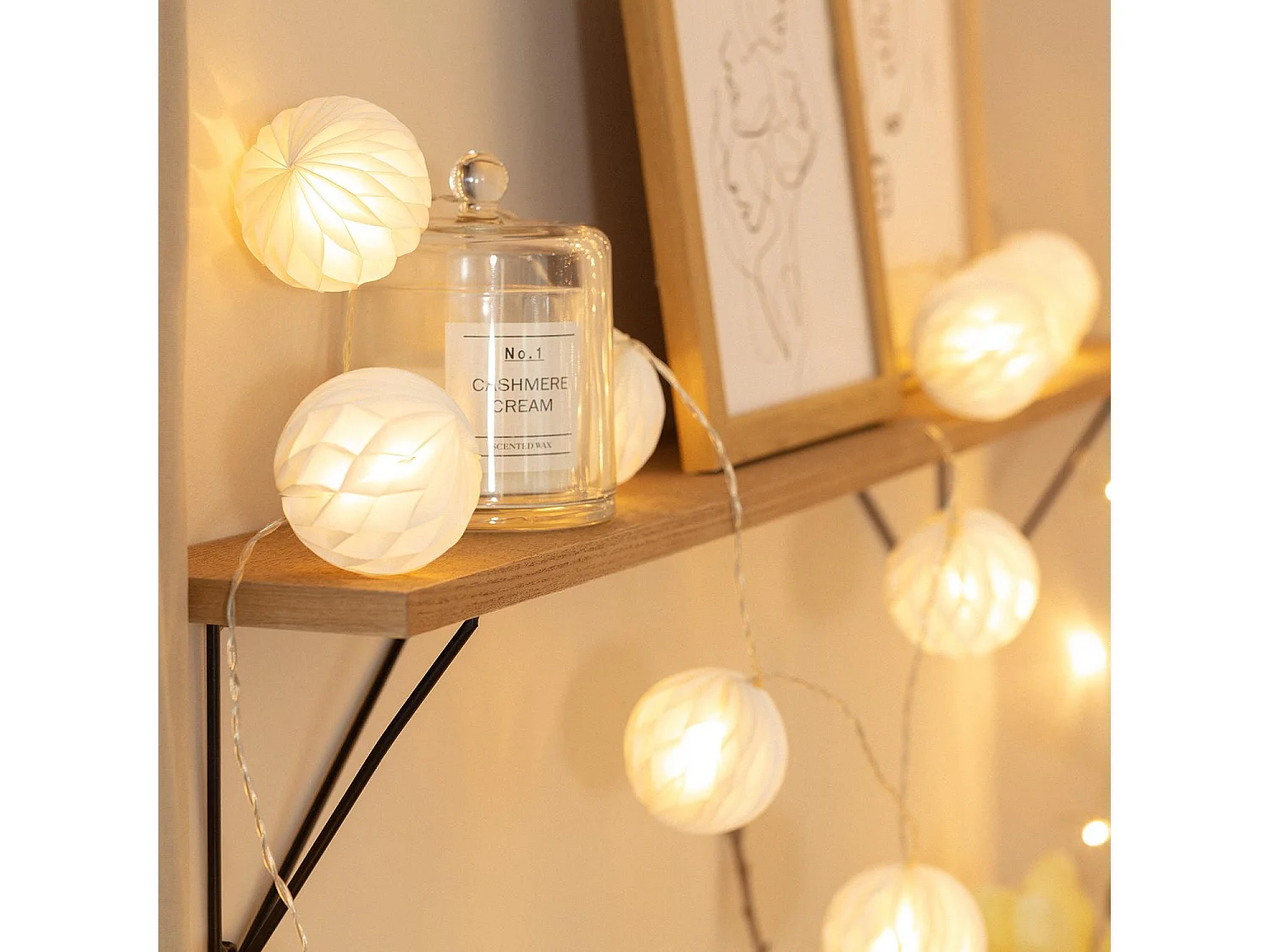 Ghirlanda di Luci LED Stewpot con Batteria 2,1m 3000K Bianco Caldo