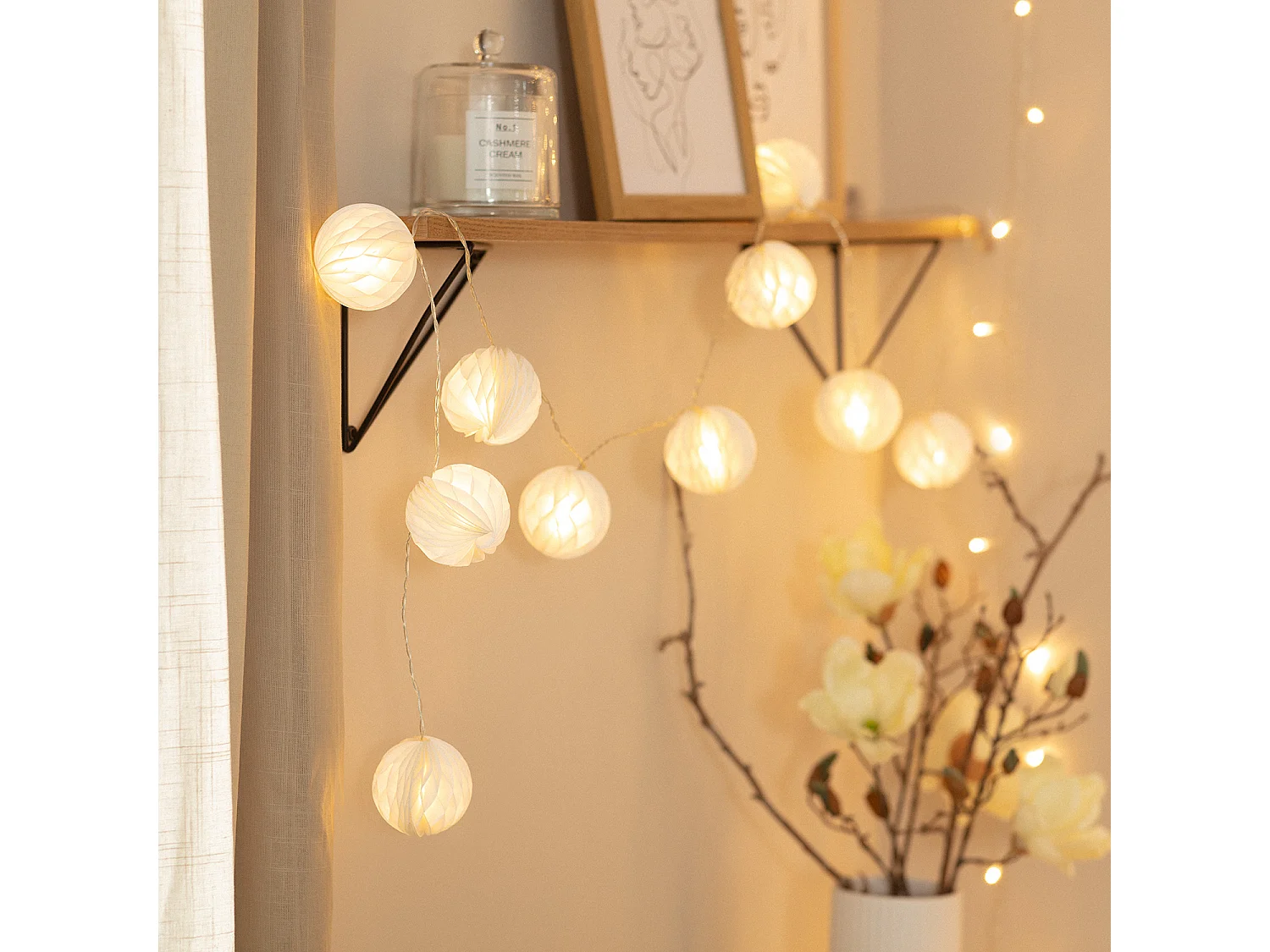 Guirlande LED Stewpot à Piles 2.1m 3000K Blanc chaud