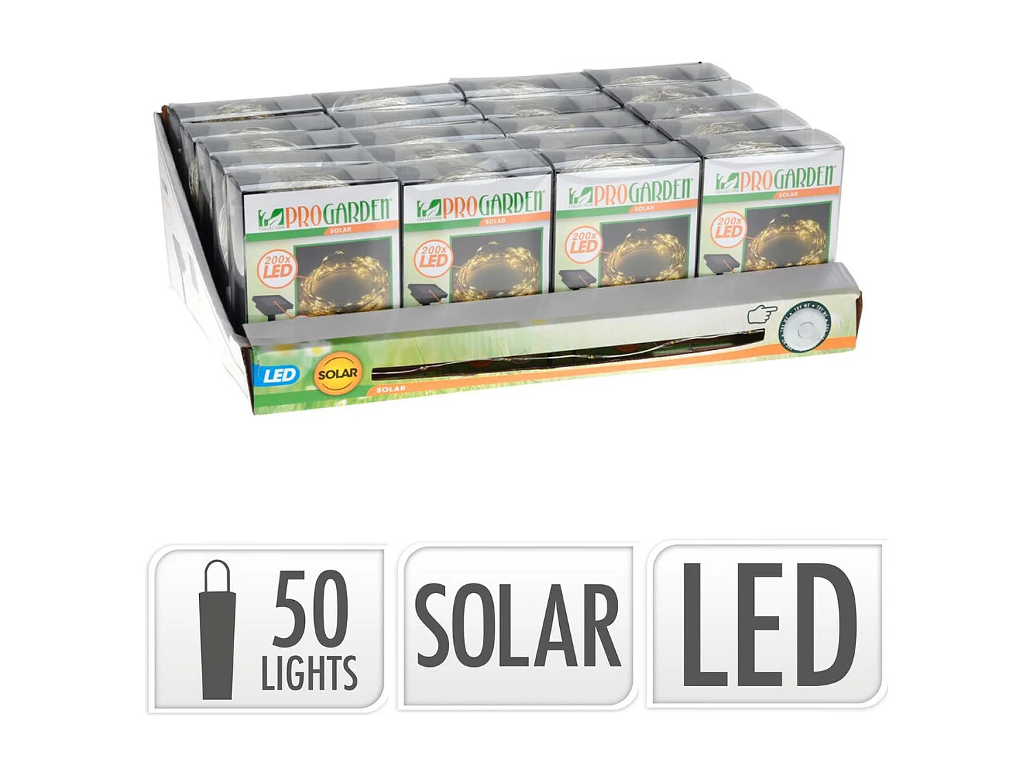 Guirlande LED Extérieure Solaire RGB Kentia 50LED 7m RGB