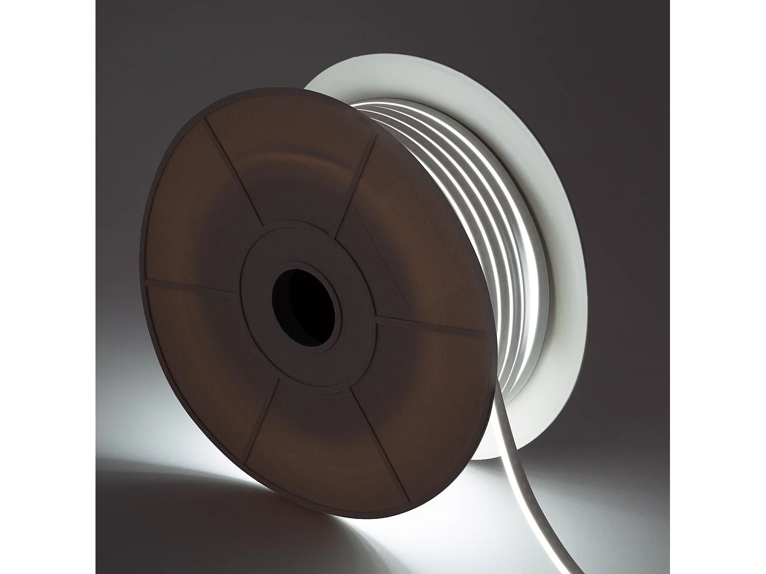 Ruban LED Néon 24V BOBINE 50m 9.5W/m Coupe 5cm IP65 NFLEX6 Blanc neutre