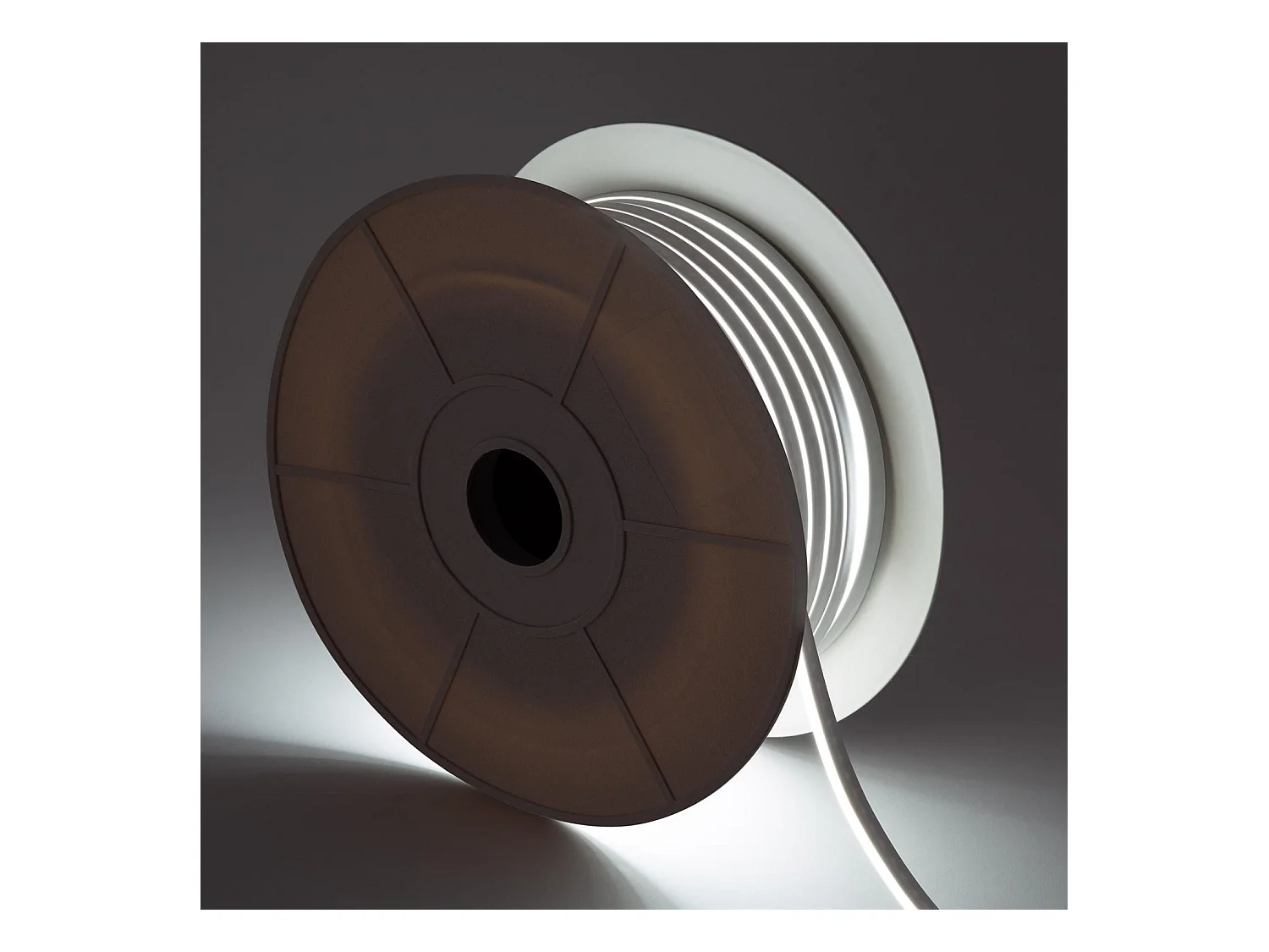 Ruban LED Néon 24V BOBINE 50m 9.5W/m Coupe 5cm IP65 NFLEX6 Blanc neutre