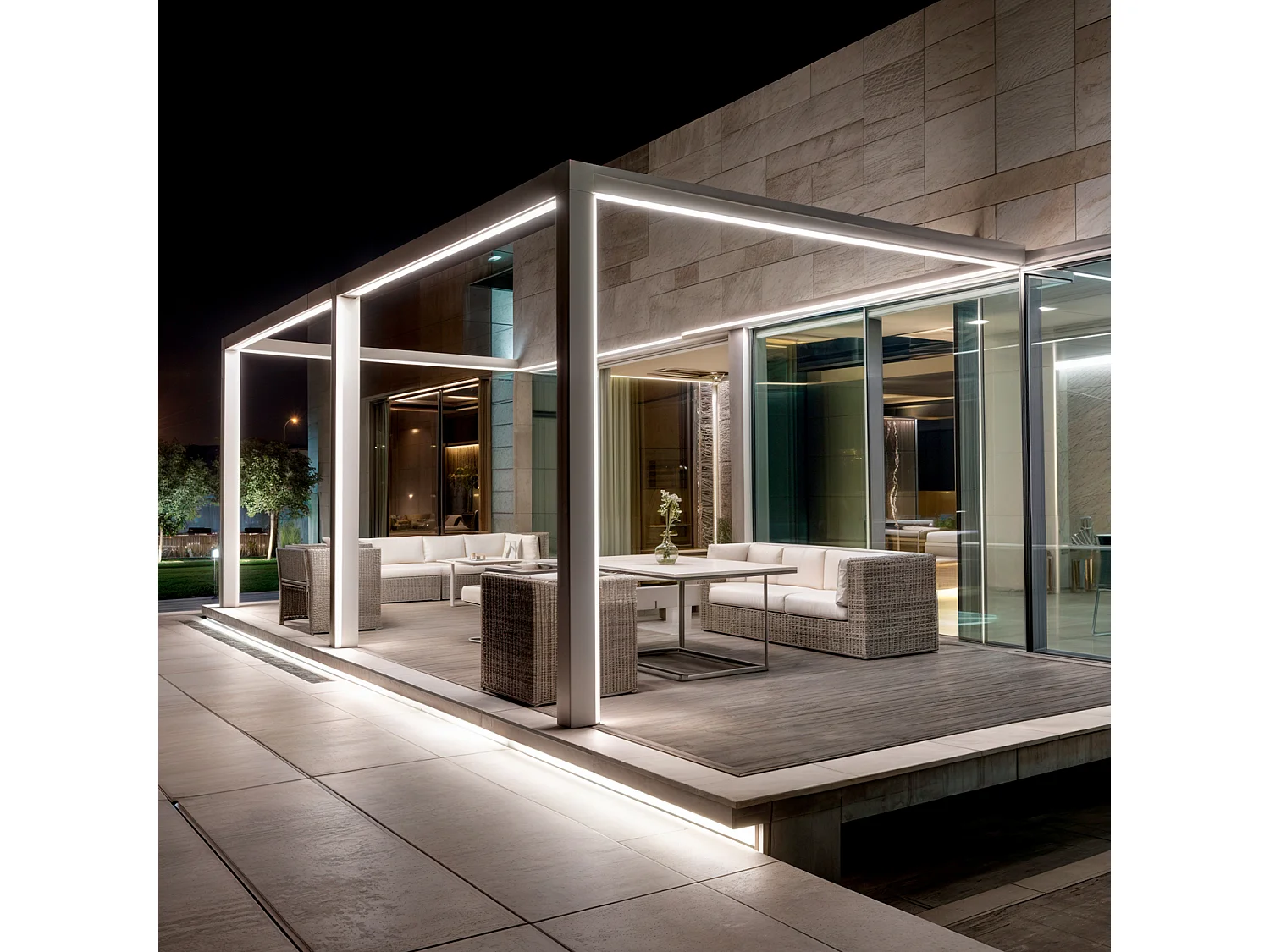 Bobina 50m Striscia LED Neon 24V 9.5W/m NFLEX6 IP65 Taglio 5cm Bianco Naturale