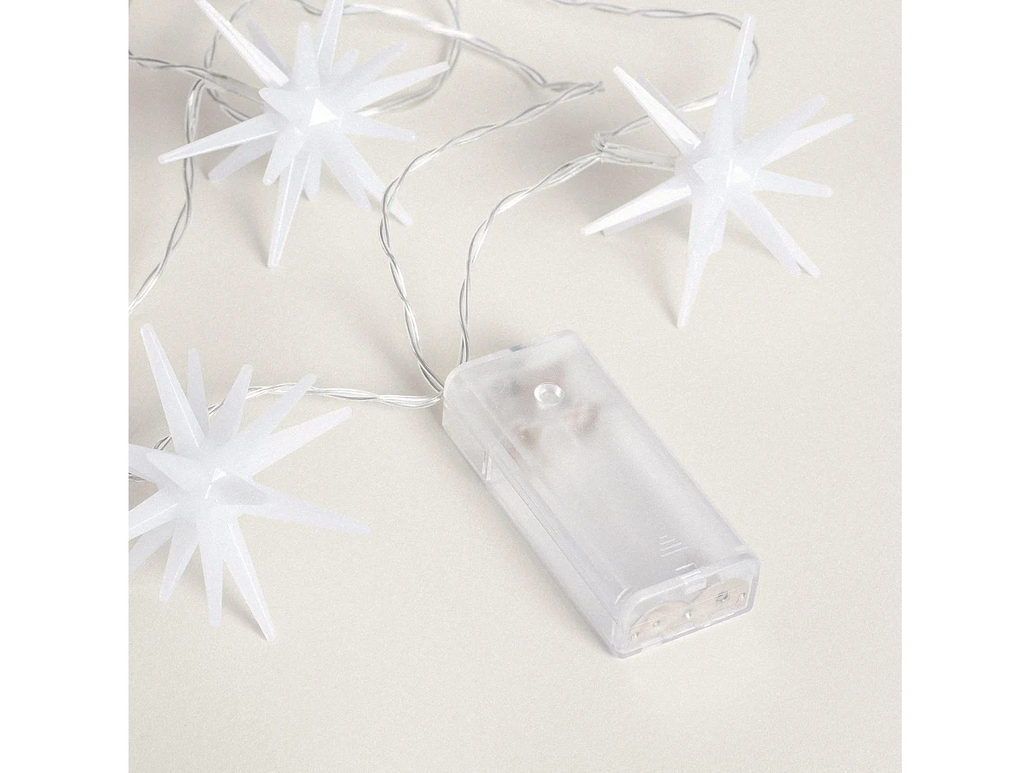 Ghirlanda di Stelle LED a Pile 1.4 m Bianco