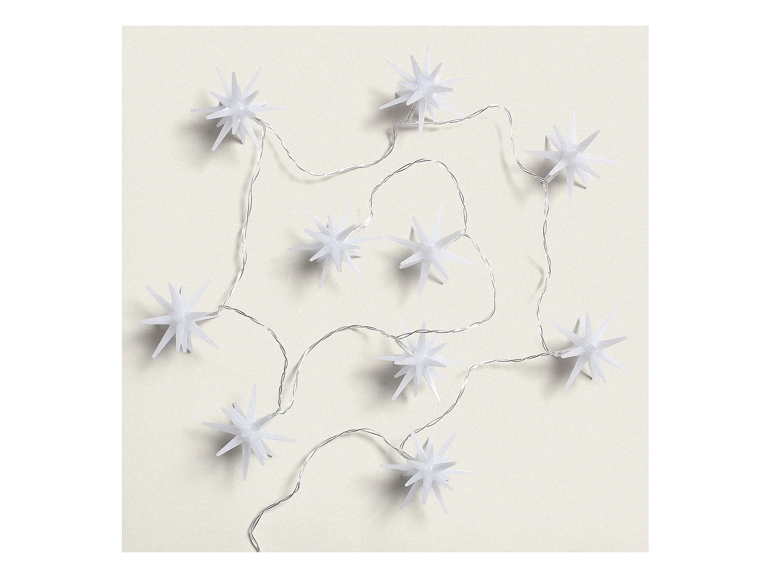 Ghirlanda di Stelle LED a Pile 1.4 m Bianco