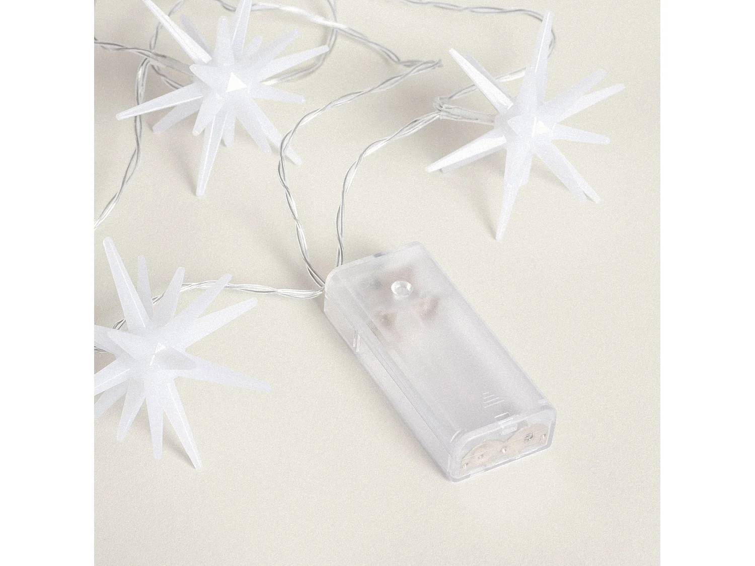 Ghirlanda di Stelle LED a Pile 1.4 m Bianco