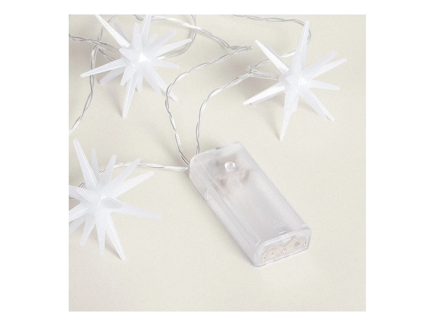 Ghirlanda di Stelle LED a Pile 1.4 m Bianco