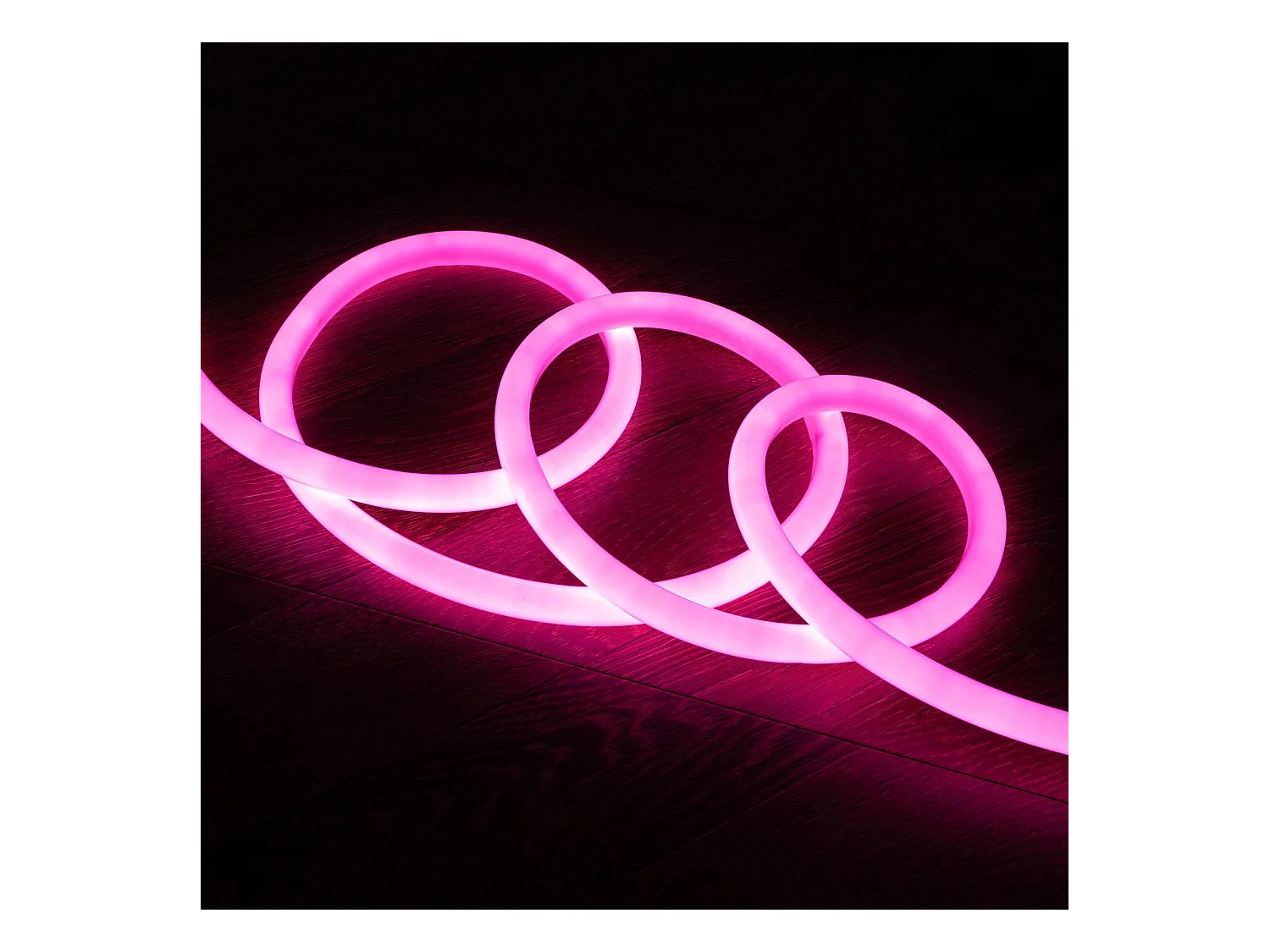 Ruban LED Néon Dimmable 220V Rose Circulaire 360 9W/m Coupe 100cm IP67 Sur mesure 15 m