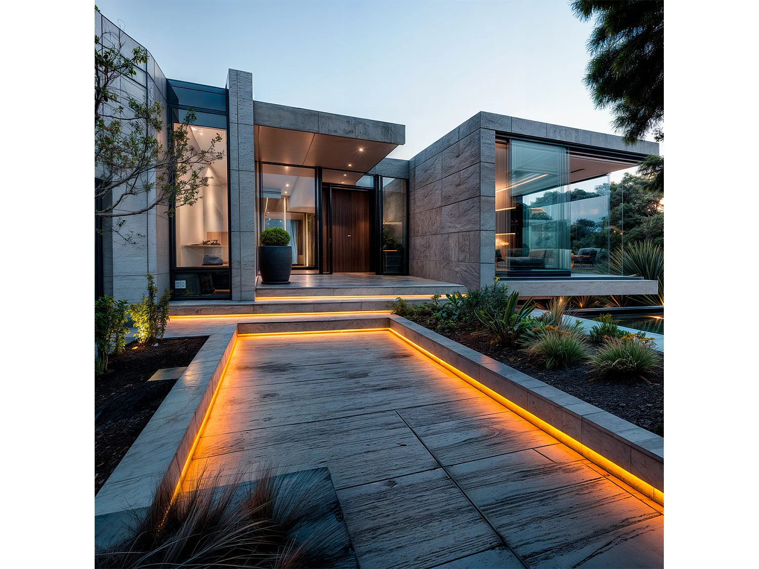 Striscia LED 3m 220V 60 LED/m Arancione 10W/m Larga 14mm IP65 Taglio 100cm 3 m