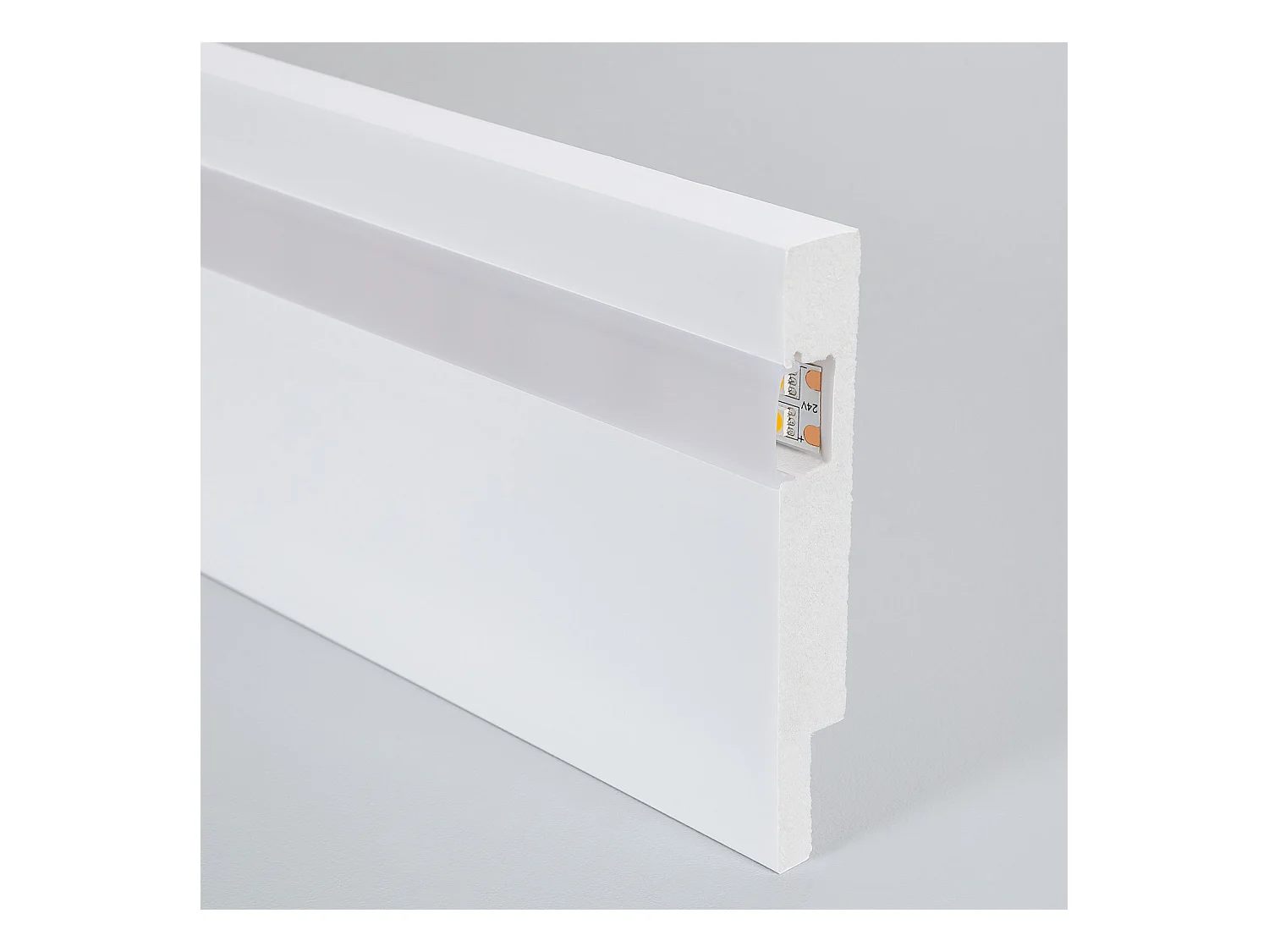 Moulure Plinthes Modern pour Rubans LED  4 m