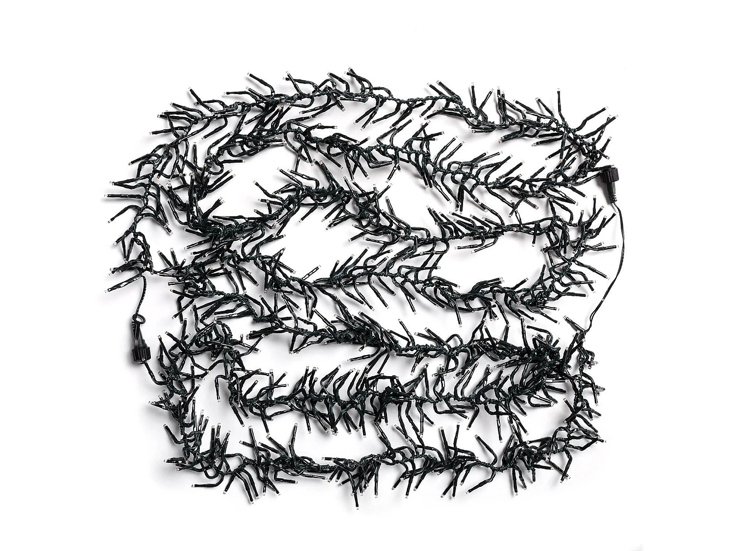 Extension 5.5 m pour Rideaux Guirlande LED Extérieurs Câble Noir Racimo 2700K Blanc chaud