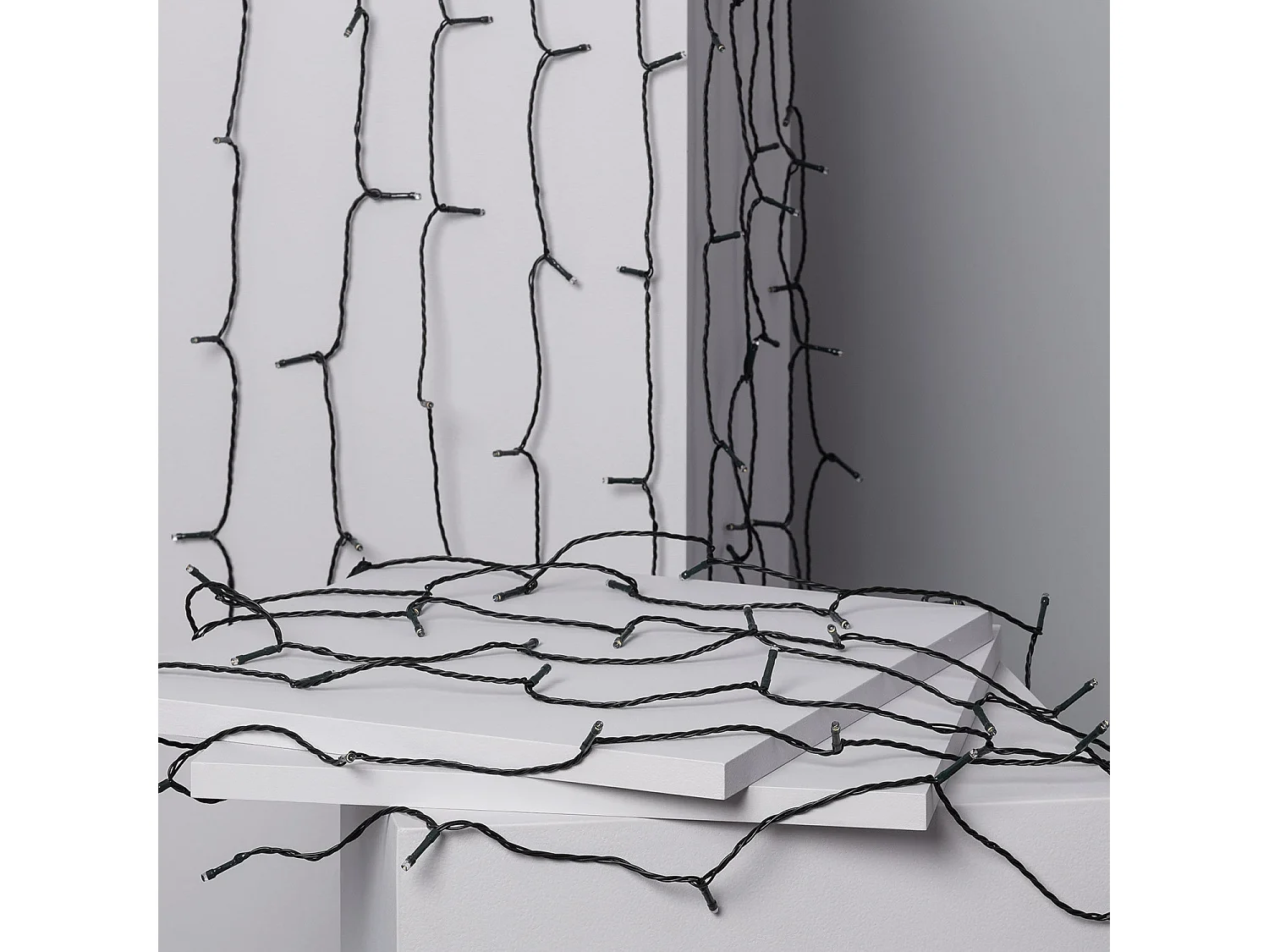 Ghirlanda Solare LED Cavo per Esterni 22m 3000K Bianco Caldo