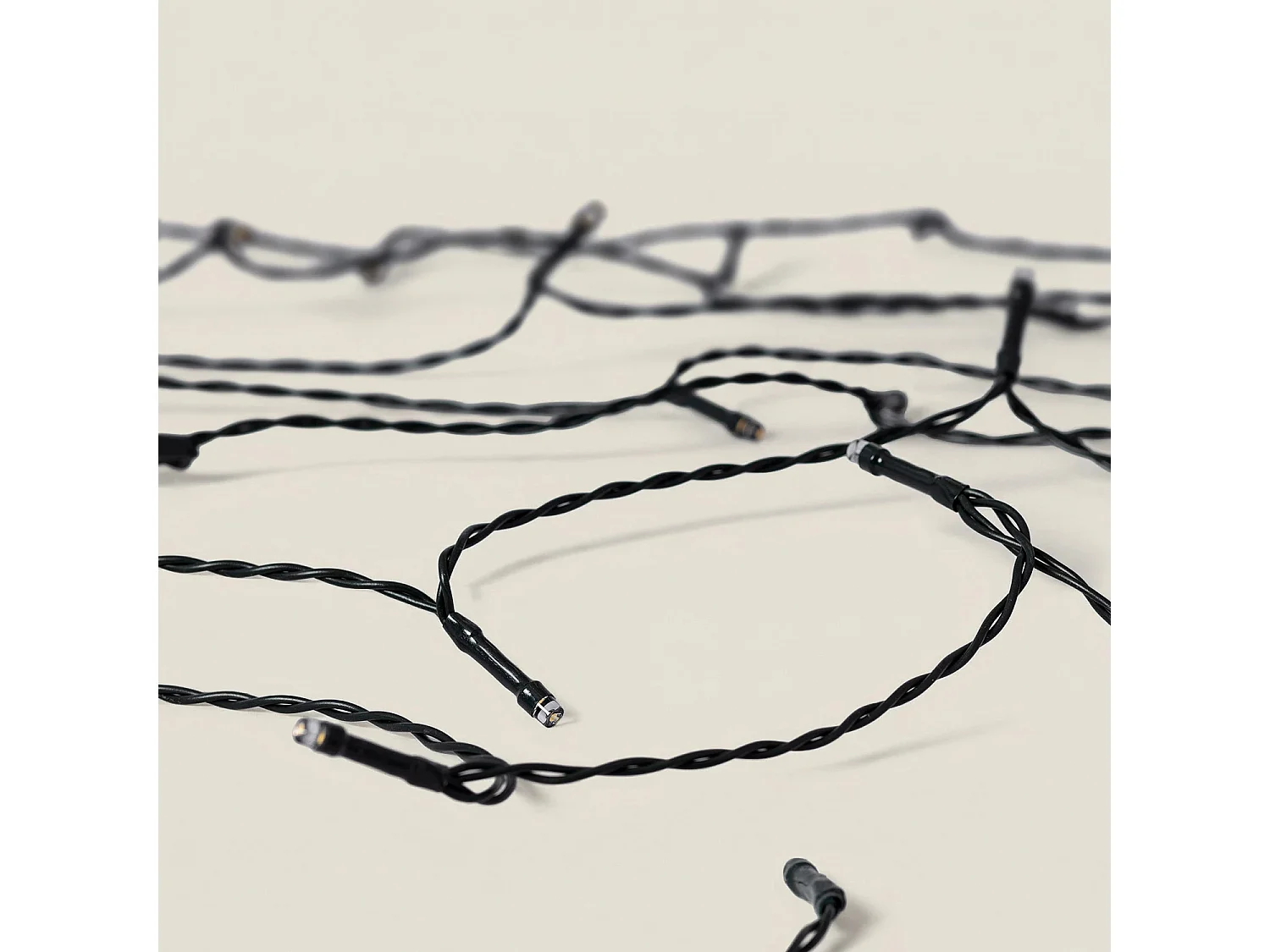 Ghirlanda Solare LED Cavo per Esterni 22m 3000K Bianco Caldo