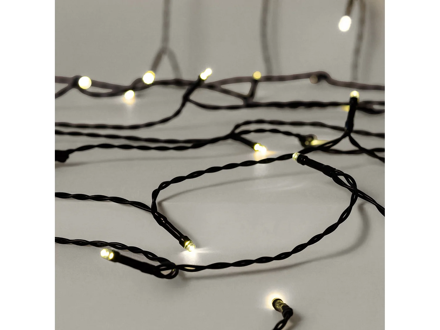 Ghirlanda Solare LED Cavo per Esterni 22m 3000K Bianco Caldo