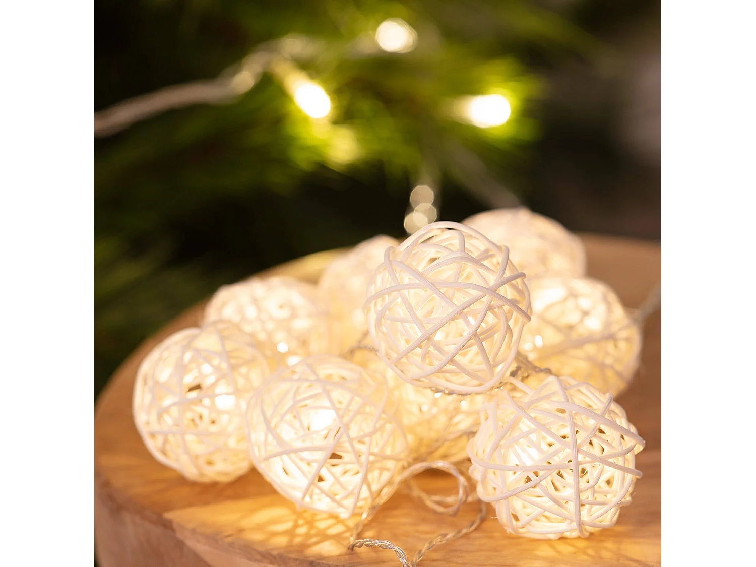 Ghirlanda di Luci LED Bhala 1,6m 3000K Bianco Caldo