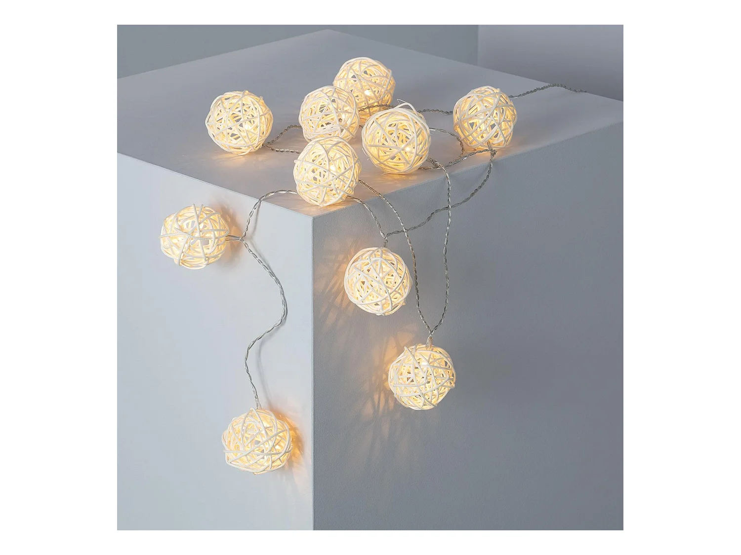 Guirnalda de Luces LED Bhala 1,6m 3000K Blanco Cálido