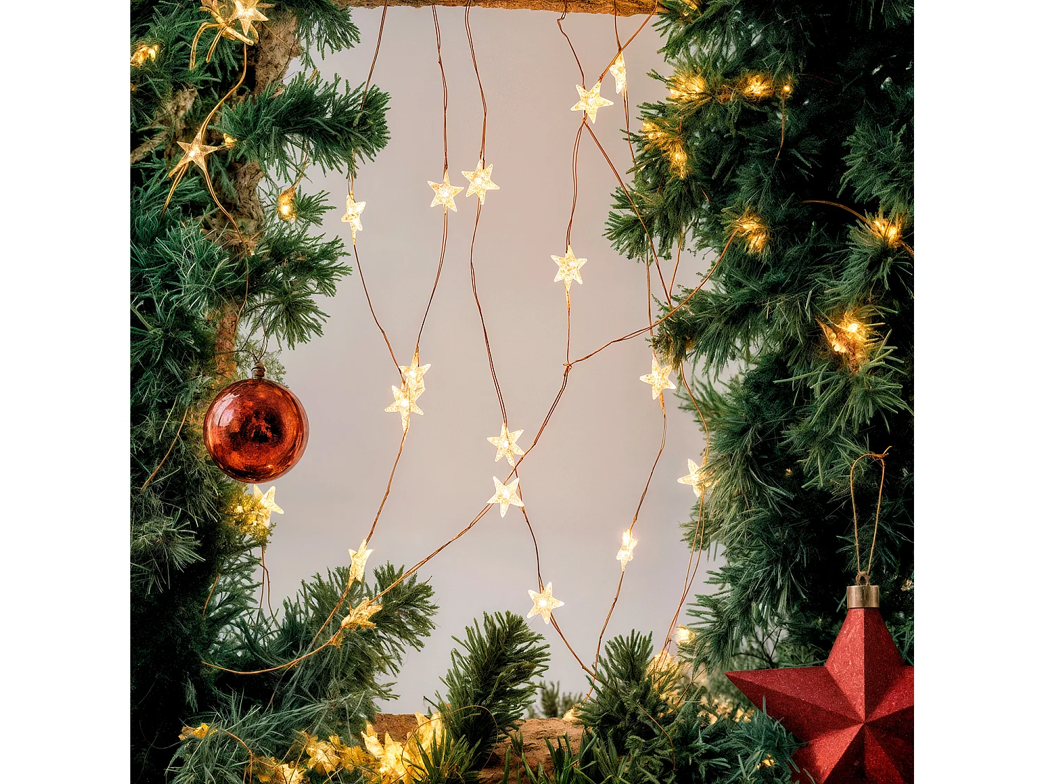 Guirlande Lumineuse LED Fireflies 1.4m  3000K Blanc chaud