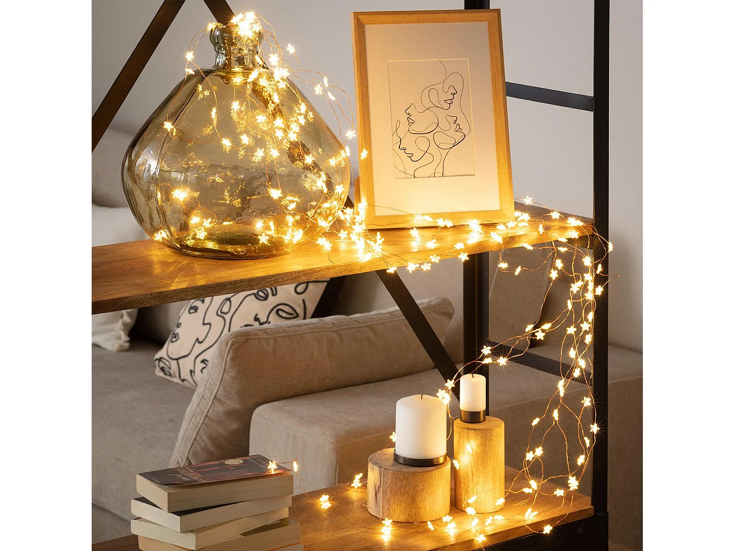 Guirlande Lumineuse LED Fireflies 1.4m  3000K Blanc chaud