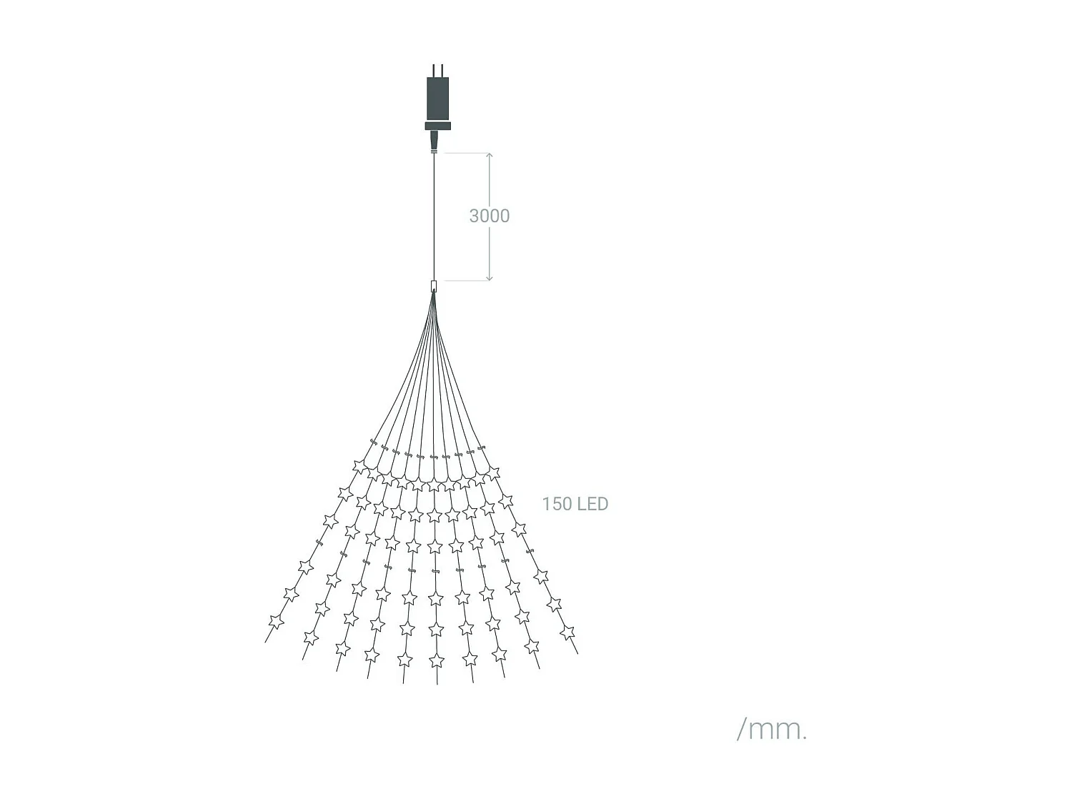 Guirlande Lumineuse LED Fireflies 1.4m  3000K Blanc chaud