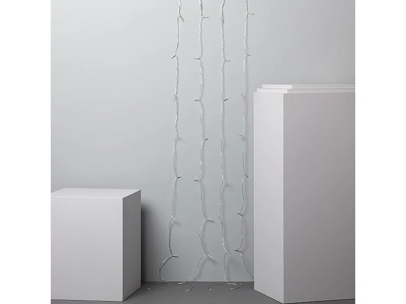 Guirlande LED Extérieure à Piles pour Parasol 2m  3000K Blanc chaud