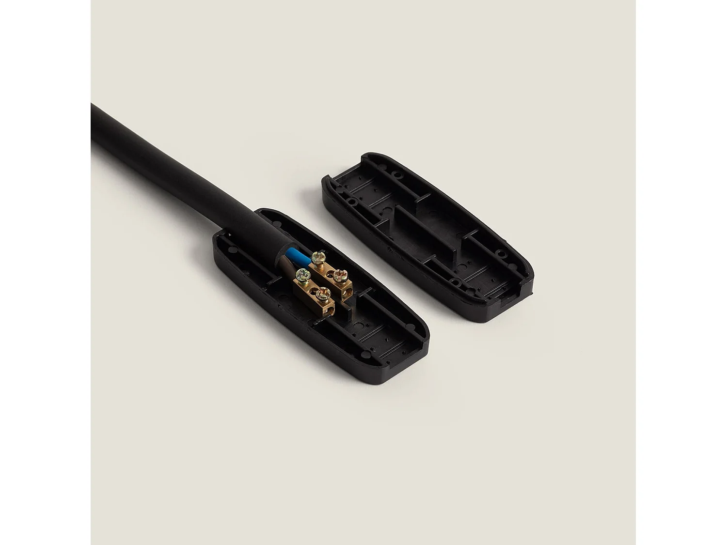 Guirnaldas para Exterior IP44 Cable Eléctrico Plano con Portalámparas E27 a Medida Negro 10 m