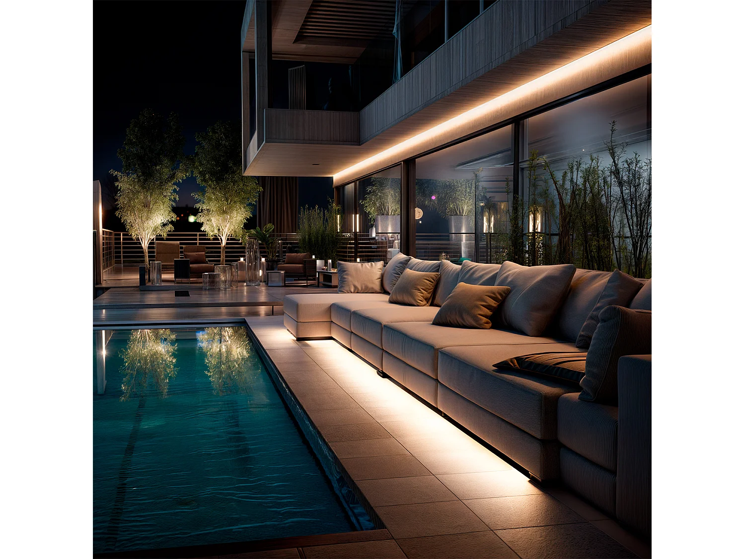 Striscia LED Neon Regolabile 220V Bianco Caldo Semicircolare 180 7.5W/m IP67 Taglio 100cm 50 m