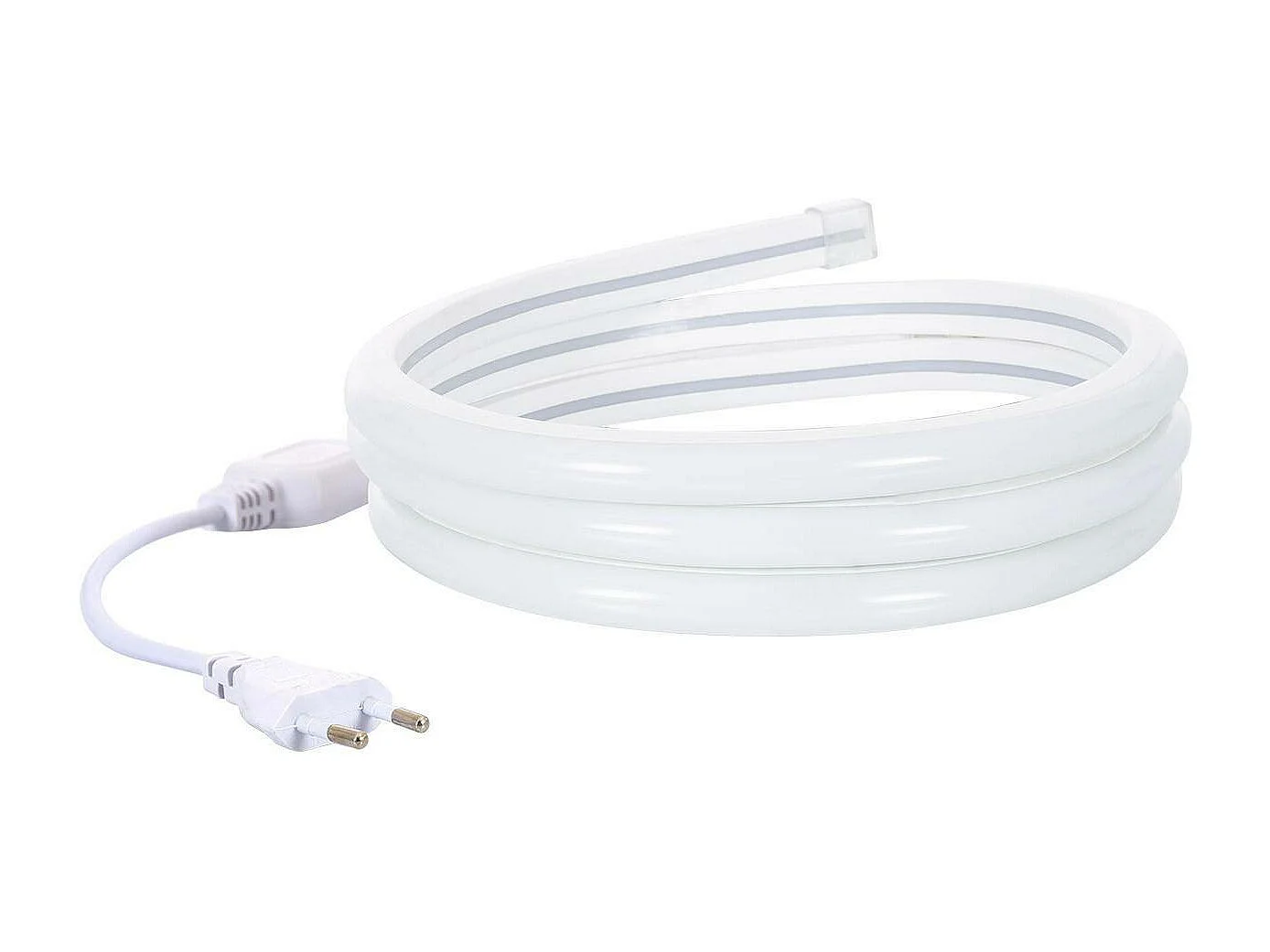 Gaine Néon LED Flexible Dimmable 7.5W/m 220V AC 120LED/m Semi-circulaire 180° Blanc Neutre IP67 sur Mesure Coupe tous les 100cm 16 m