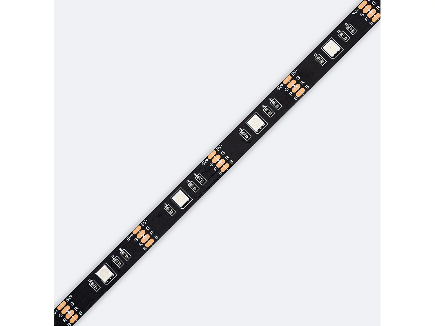 Tira LED 5V RGB 24 LED/m 2m IP20 KIT con USB para Televisión RGB