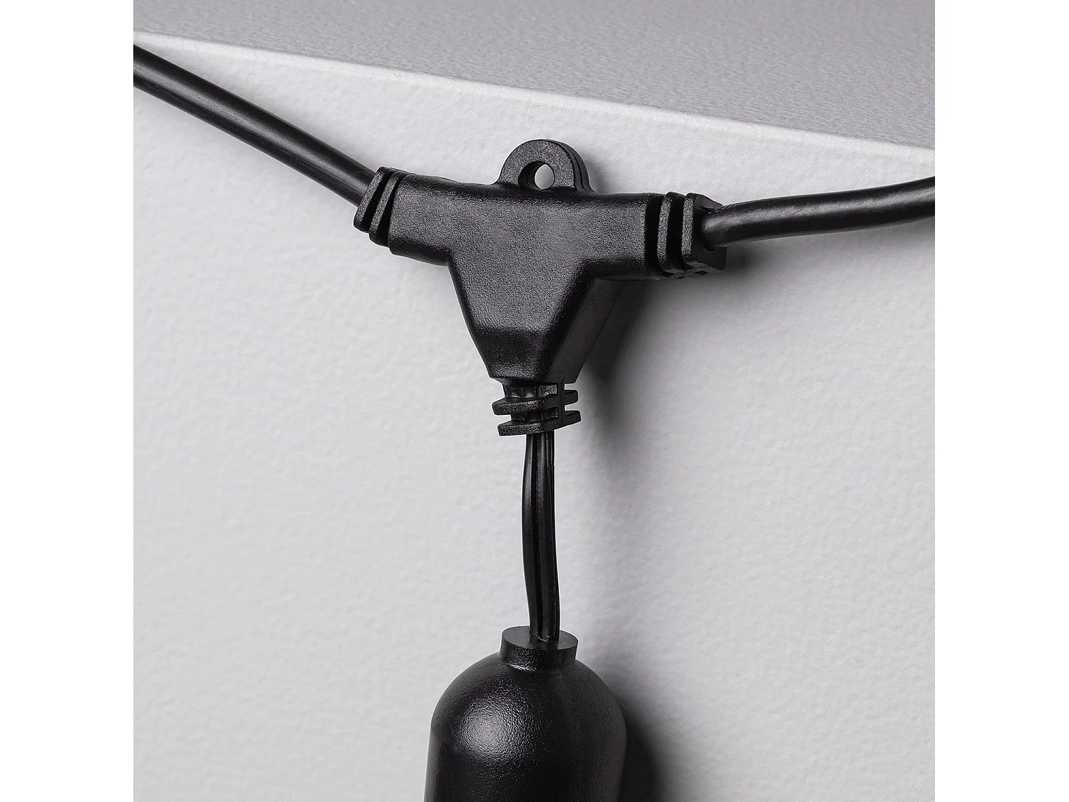 Guirlande Extérieure avec 8 Douilles E27 5.5m Noire IP65  Noir