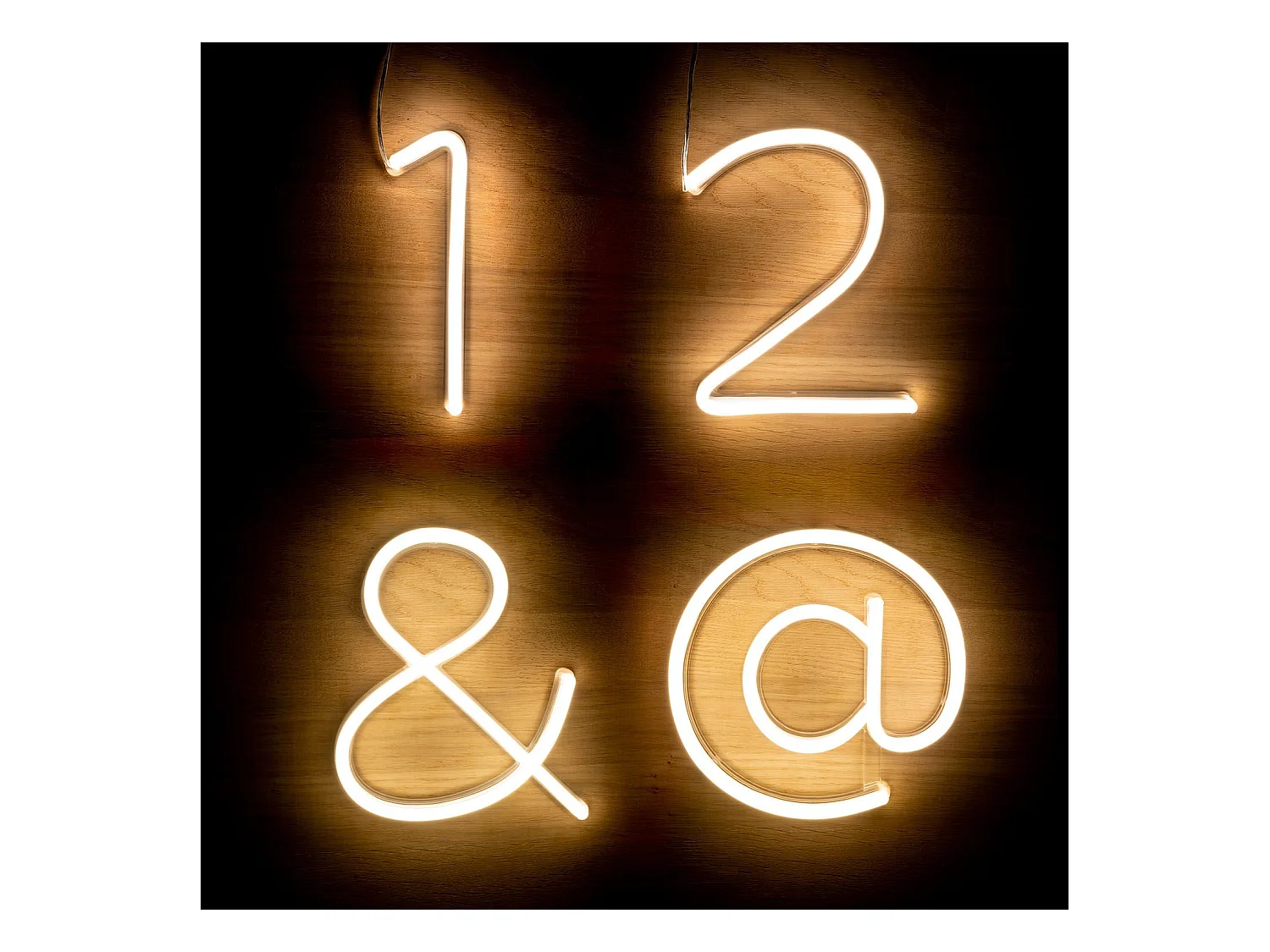 Numéros et Symboles Néons LED 0
