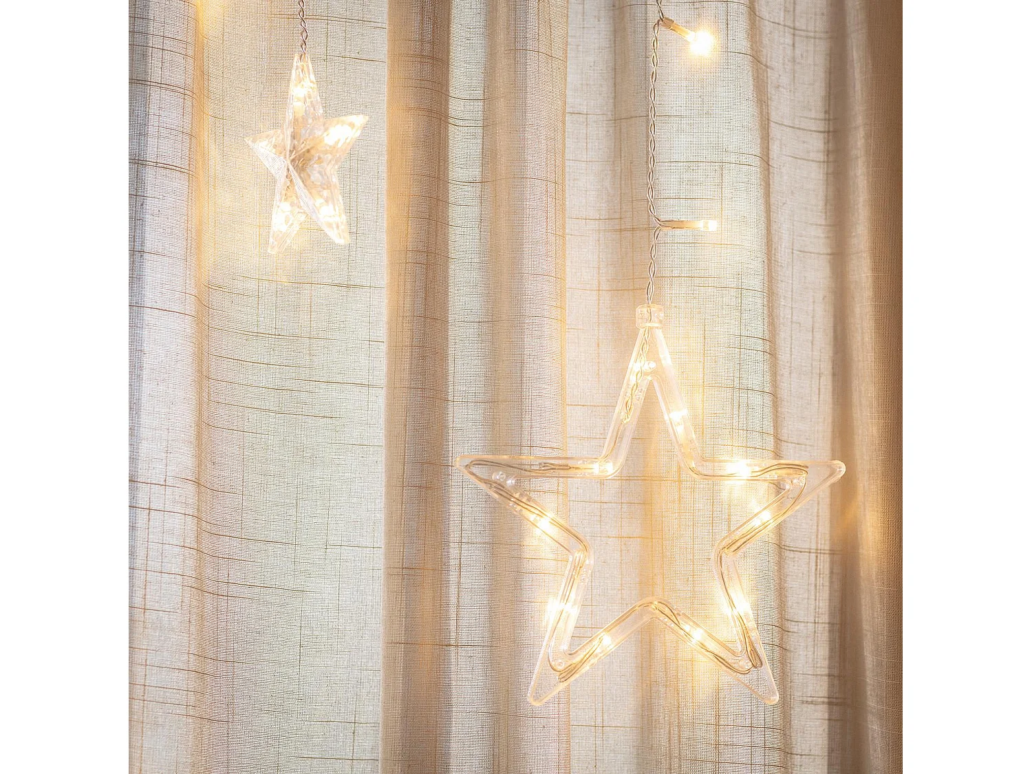 Ghirlanda per Esterni LED Stella 1.2m 3000K Bianco Caldo