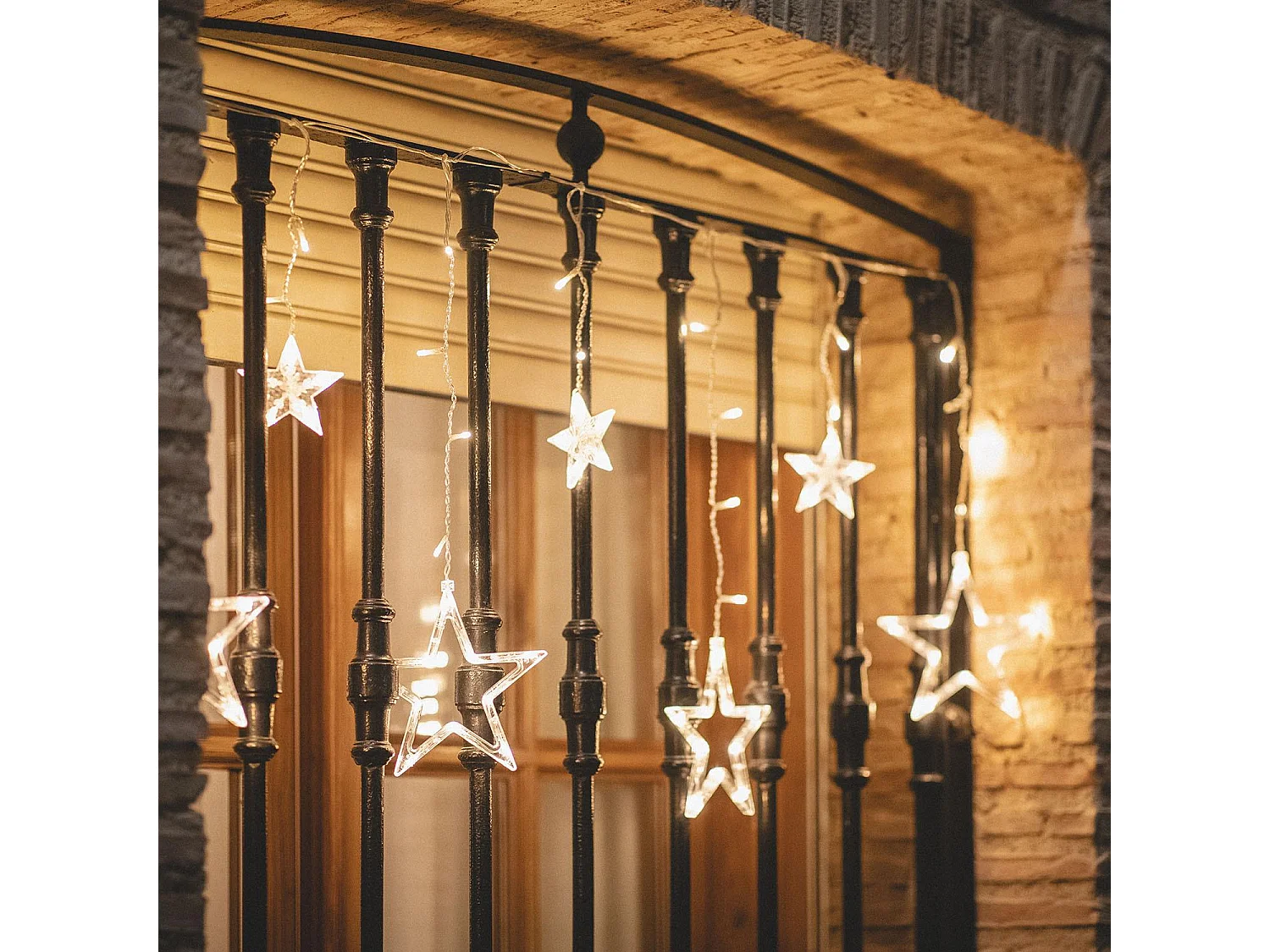 Ghirlanda per Esterni LED Stella 1.2m 3000K Bianco Caldo