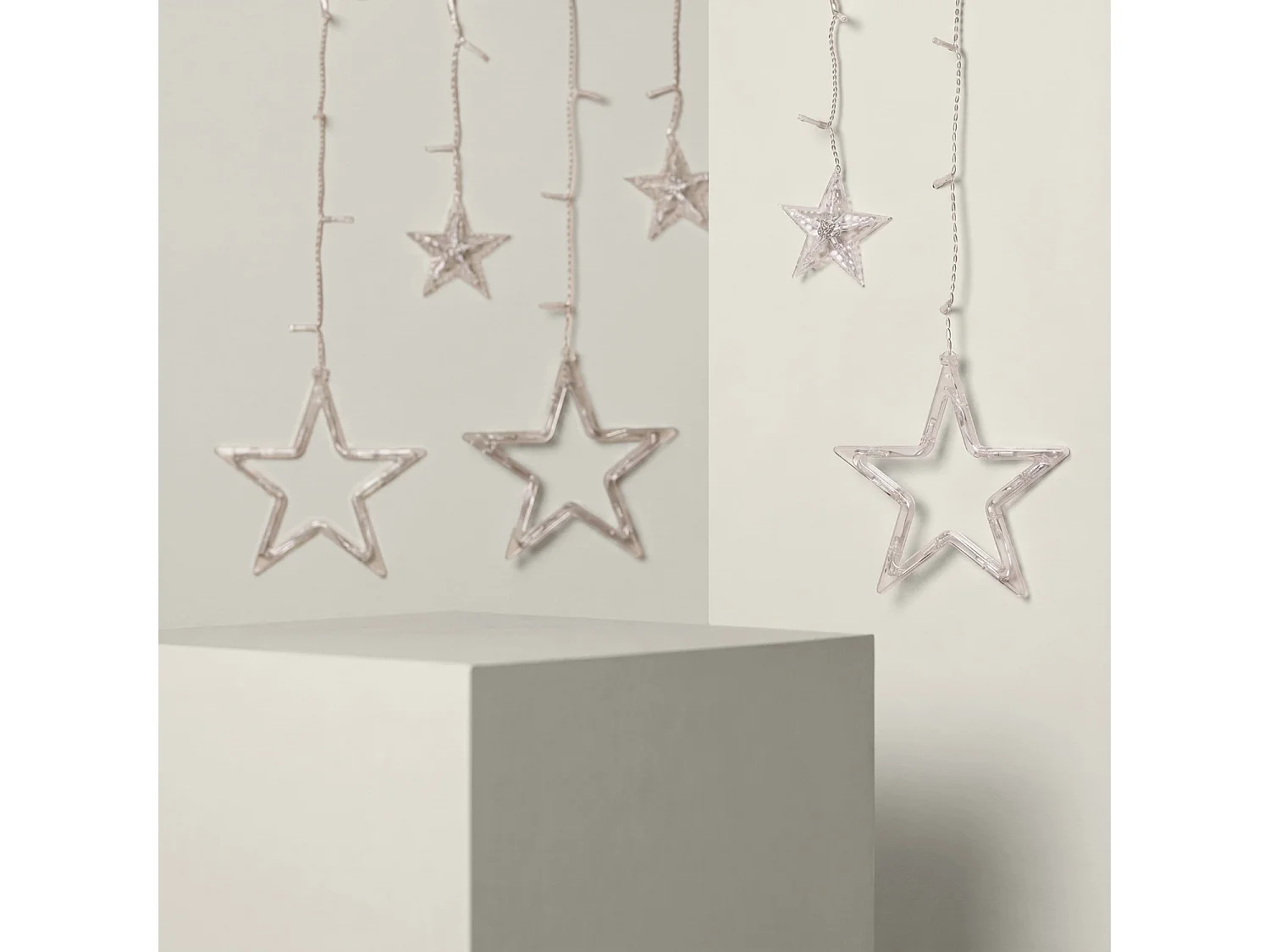 Guirnalda Exterior LED Estrella 1.2m 3000K Blanco Cálido