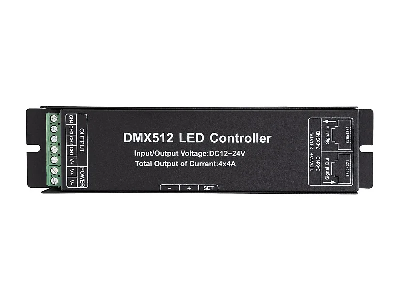 Contrôleur DMX512 4 Canaux