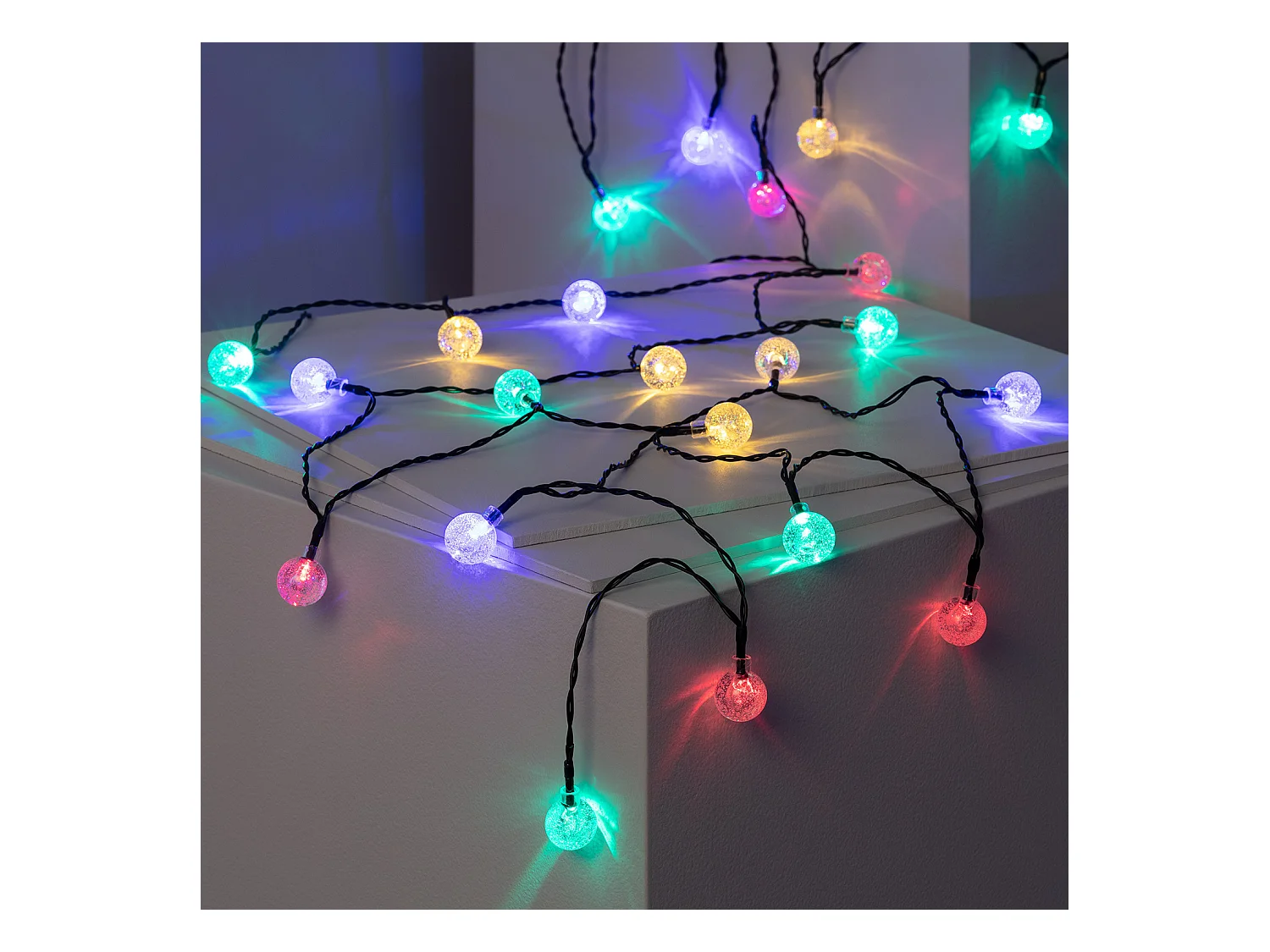 Guirnalda Solar Exterior 30 Bolas LED 5m RGB