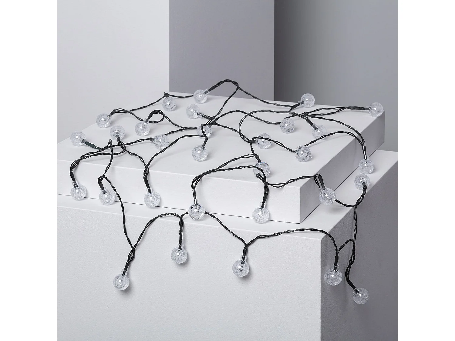 Ghirlanda LED Solare per Esterni 30 Sfere 5m RGB