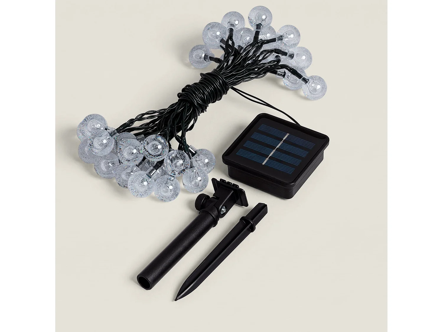 Guirnalda Solar Exterior 30 Bolas LED 5m RGB