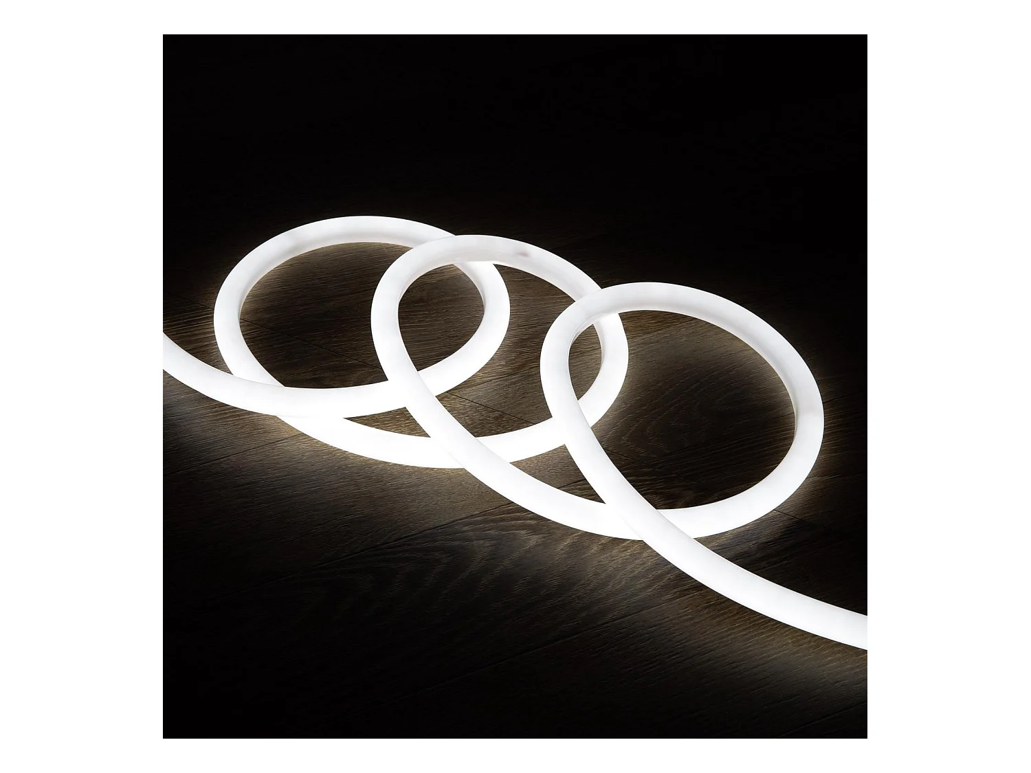 Ruban LED Néon Dimmable 220V Blanc Froid Circulaire 360 9W/m Coupe 100cm IP67 Sur mesure 15 m