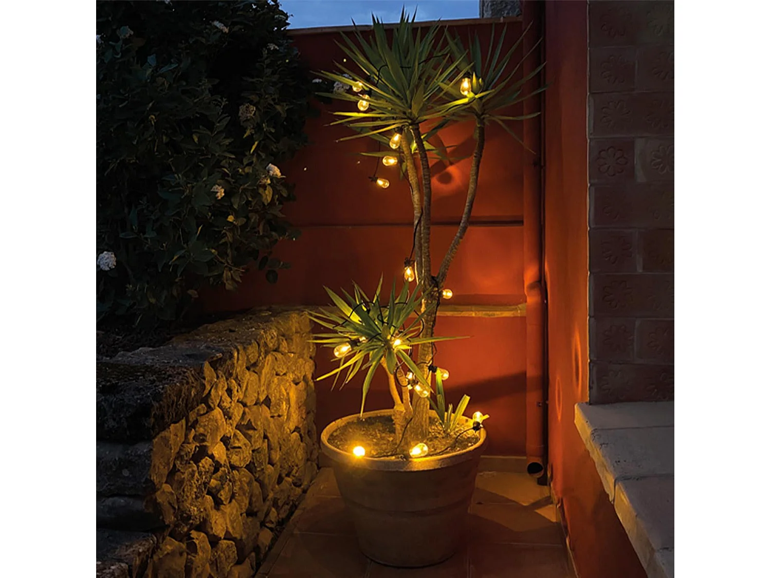 LED-Party-Lichterkette 20 Leuchtmittel 4,5 V