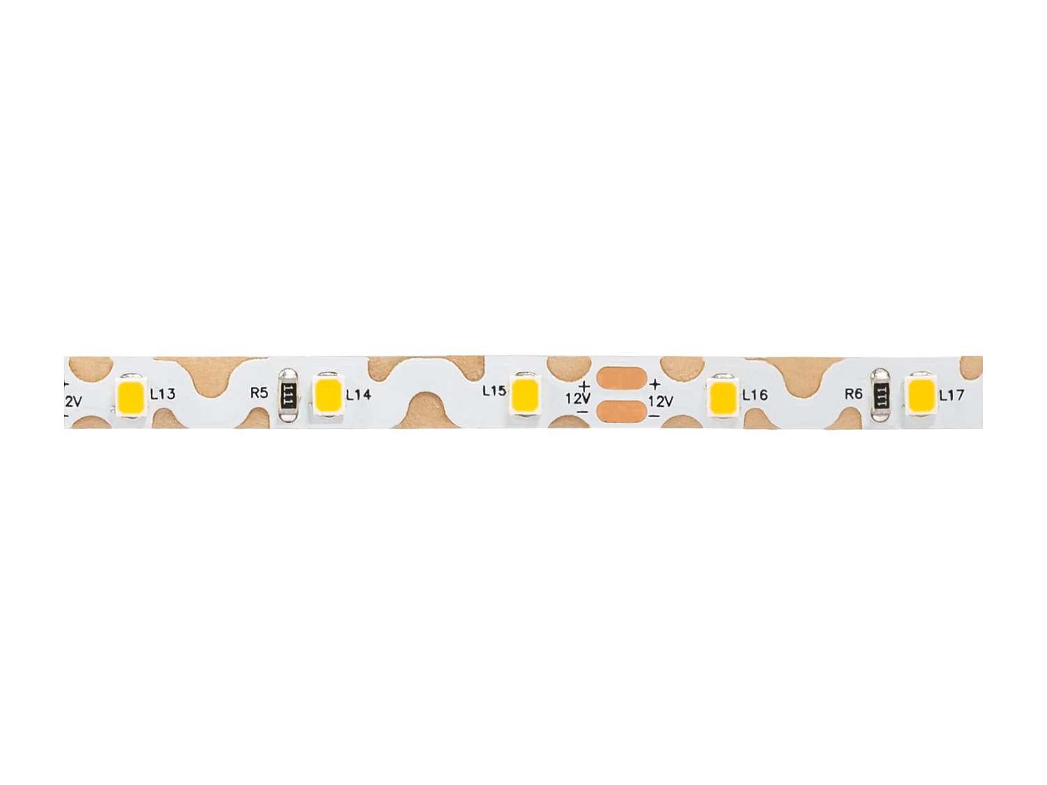 Tira LED 12V SMD ZIG ZAG 60 LED/m 5m 7W/m 700lm/m Ancho 6mm Corte 5cm IP20 5000K Blanco Frío