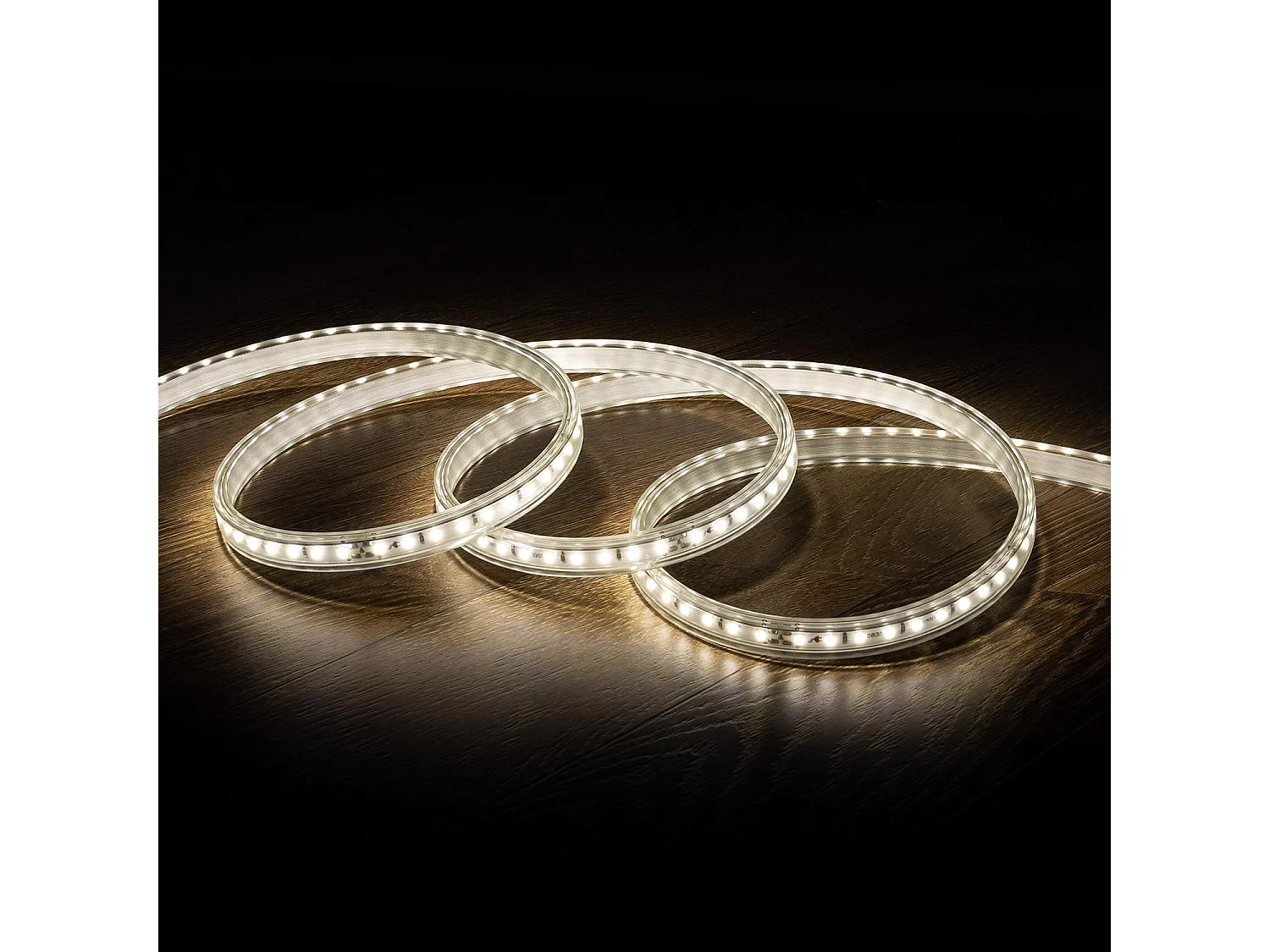 Tira LED 220V AC 100 LED/m Blanco Neutro IP67 a Medida Ancho 14mm Corte cada 25 cm 2 m