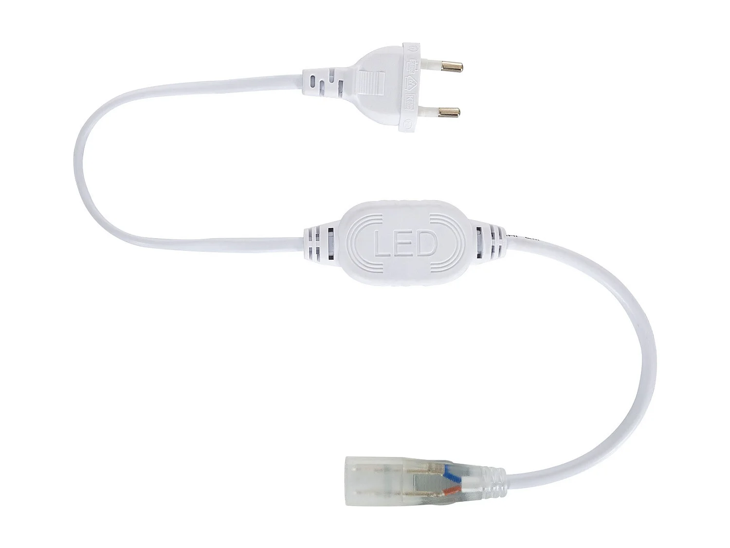 Striscia LED 220V AC 60 LED/m Bianco Freddo IP65 su Misura Larghezza 14mm Taglio ogni 100cm 13 m