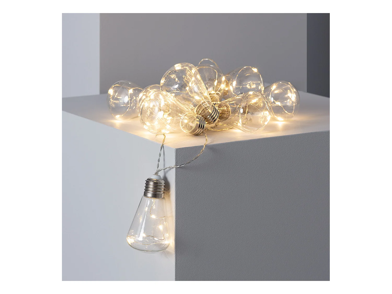 Guirlande d'Ampoules LED Edison 2m 3000K Blanc chaud
