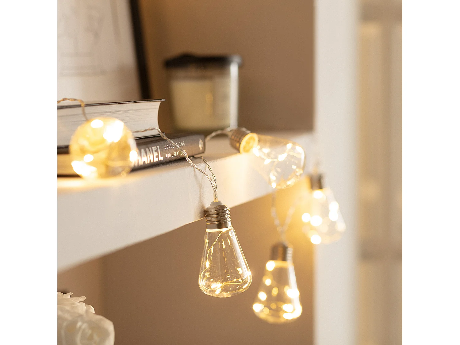 Guirlande d'Ampoules LED Edison 2m 3000K Blanc chaud