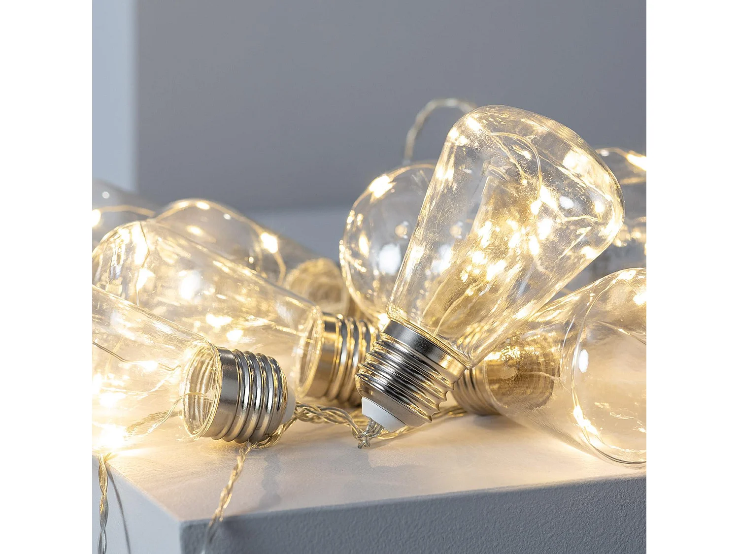 Guirlande d'Ampoules LED Edison 2m 3000K Blanc chaud
