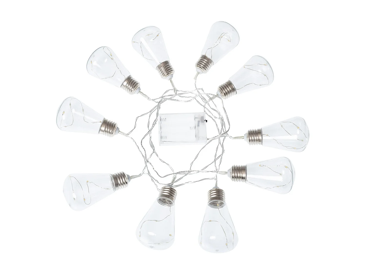 Guirlande d'Ampoules LED Edison 2m 3000K Blanc chaud